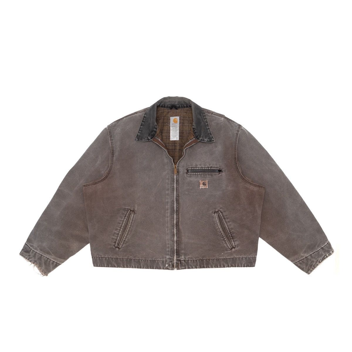 Carhartt VTG Carhartt Y2K J97 CHT Detroit Blanket Lined Jacket USA Size US XXL / EU 58 / 5 - 1 Thumbnail