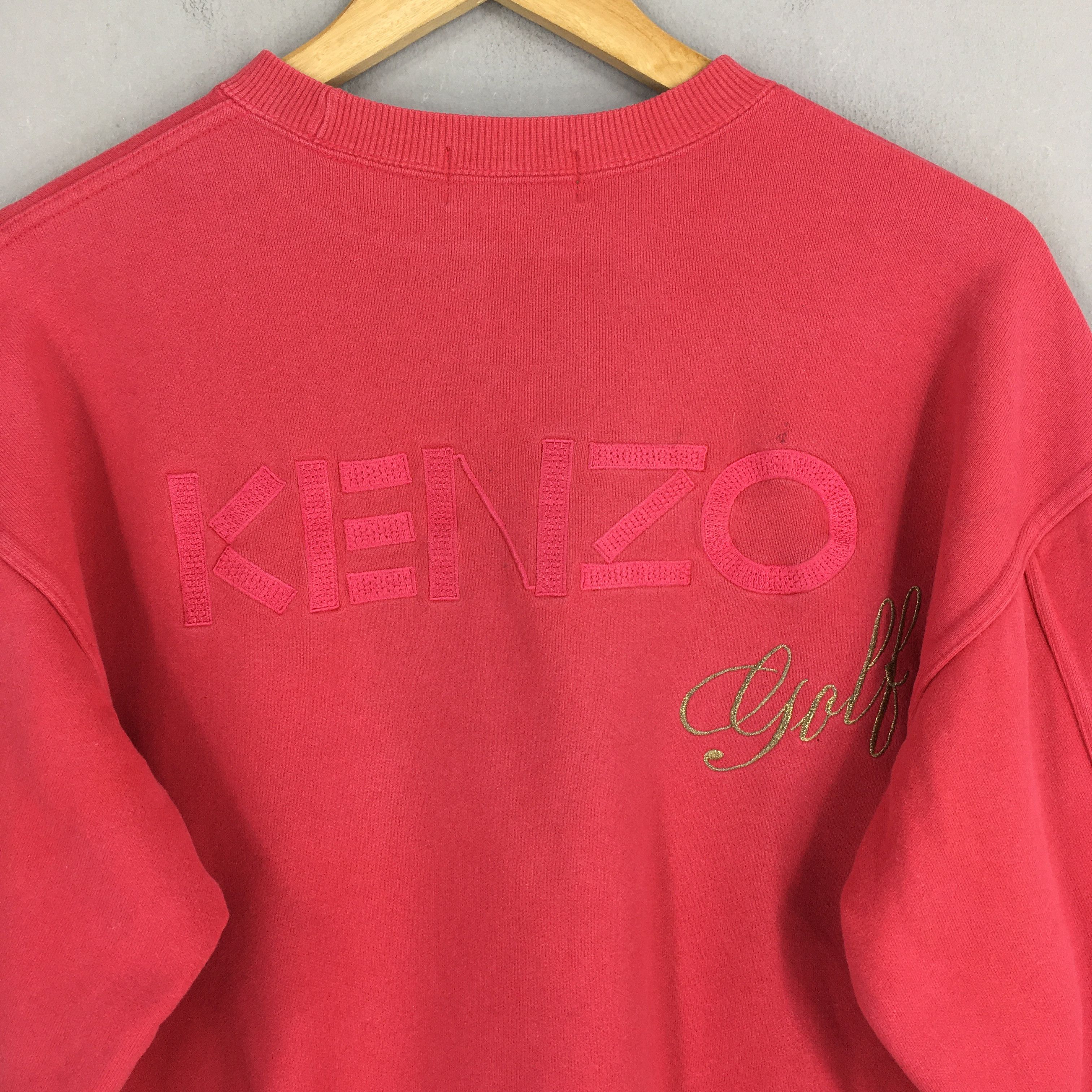 Kenzo × Vintage Vintage Kenzo Jeans Pink Sweatshirt Small Size US S / EU 44-46 / 1 - 8 Thumbnail