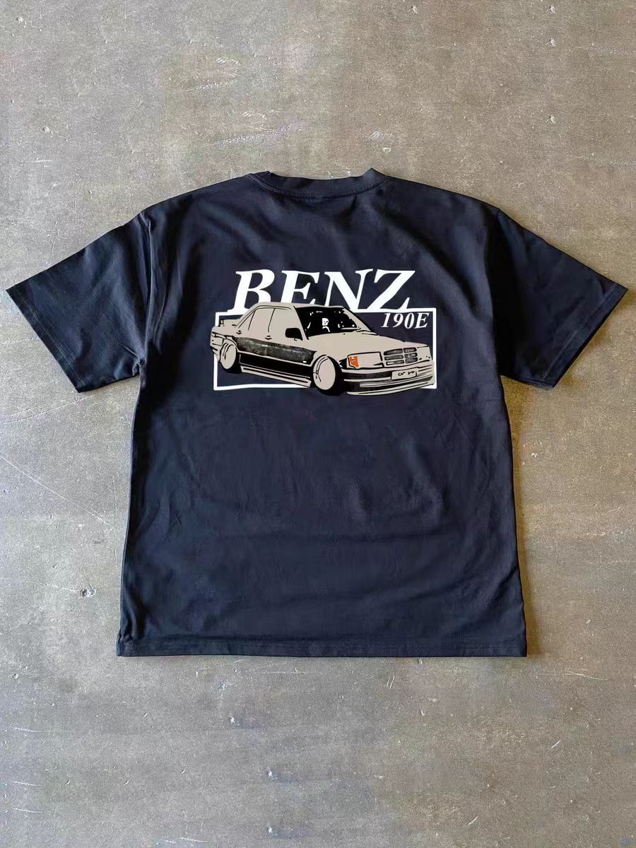 Japanese Brand Street washed retro classic car print t-shirt Size US M / EU 48-50 / 2 - 1 Thumbnail