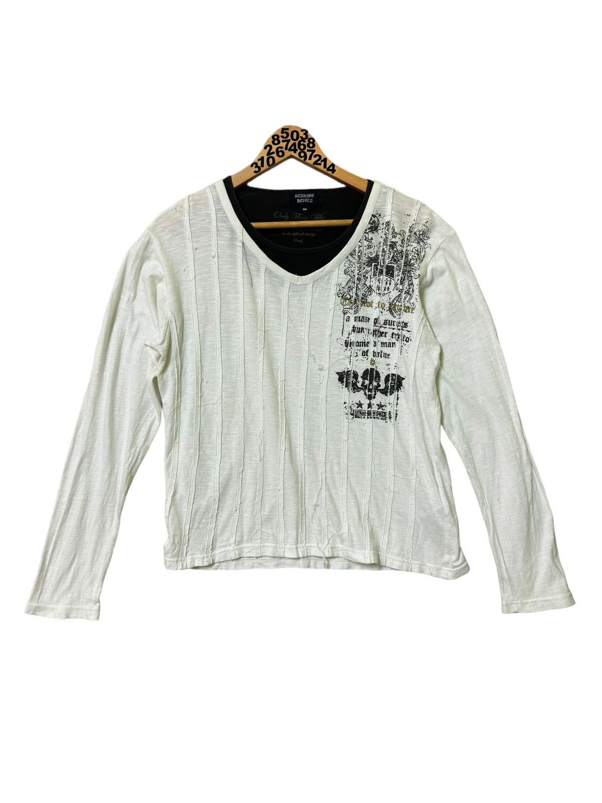 Affliction Strange World Punk Revel Art Quotes Poem Long Sleeves Size US M / EU 48-50 / 2 - 1 Thumbnail