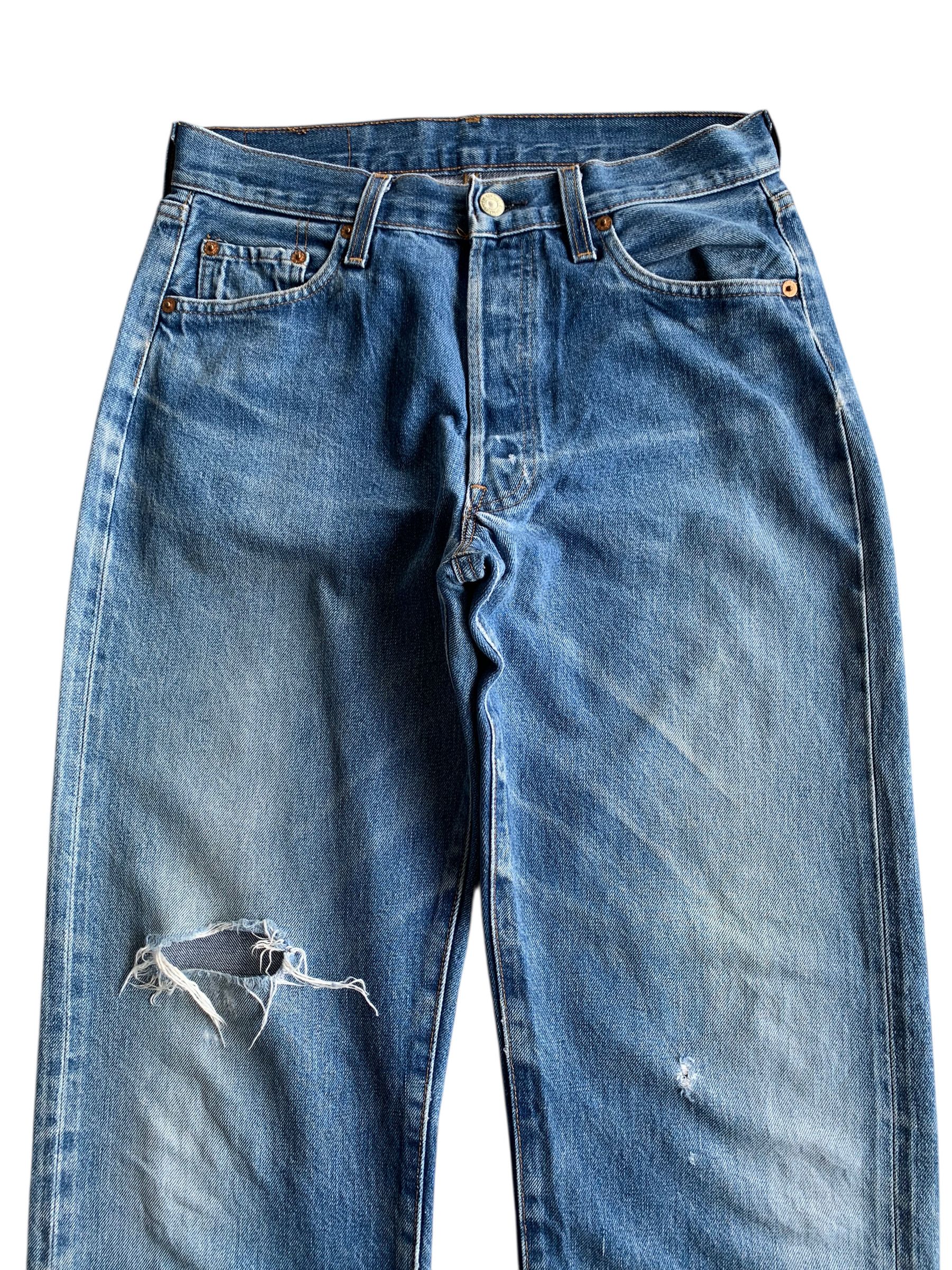 Levi's VINTAGE LEVIS 501 BIG E 1994 SELVEDGE DISTRESSED DENIM Size US 29 - 6 Thumbnail