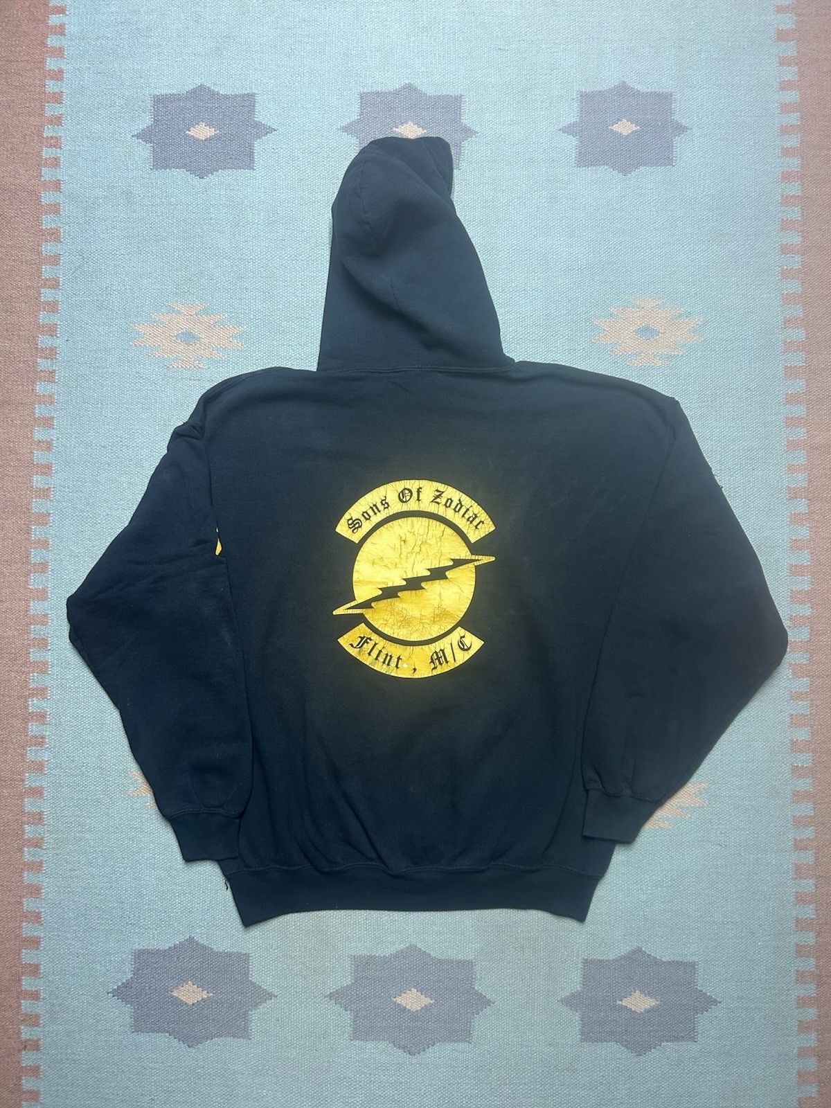 Vintage hoodie sons of zodiac M/C flint Michigan motorcycle biker XL Size US XL / EU 56 / 4 - 1 Thumbnail