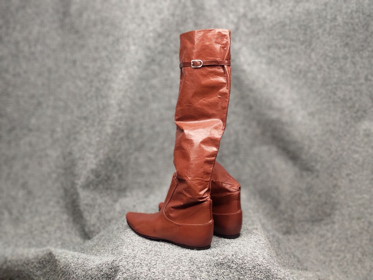 Bottega Veneta Rare Bottega Veneta High Riding Brown leather Light Boots Size US 5 / IT 35 - 10 Thumbnail