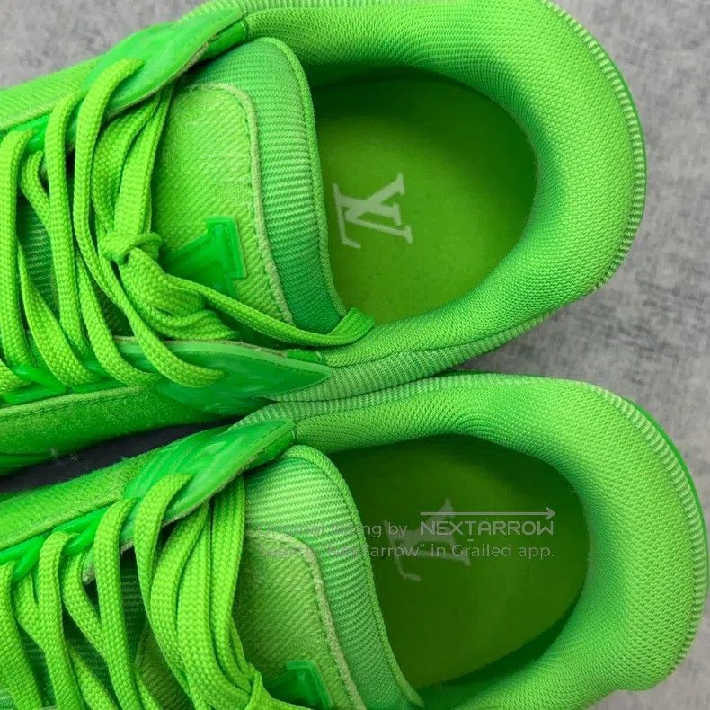 Louis Vuitton Louis Vuitton Trainer Monogram Denim Fluorescent Green sho Size US 7.5 / EU 40-41 - 8 Thumbnail