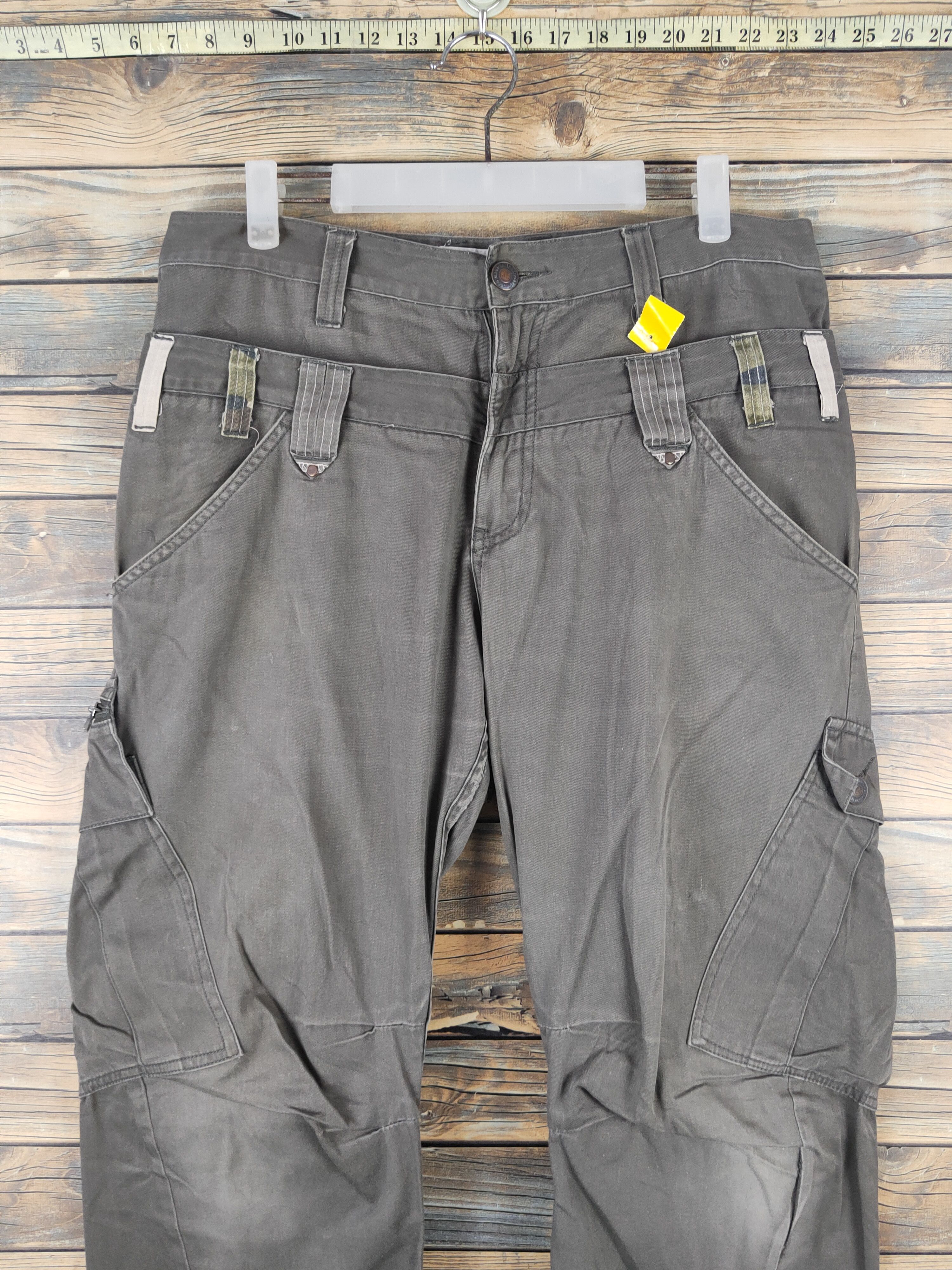 Japanese Brand DL Almighty Olive Multipocket Cargo Pants #2444 Size US 32 / EU 48 - 2 Thumbnail