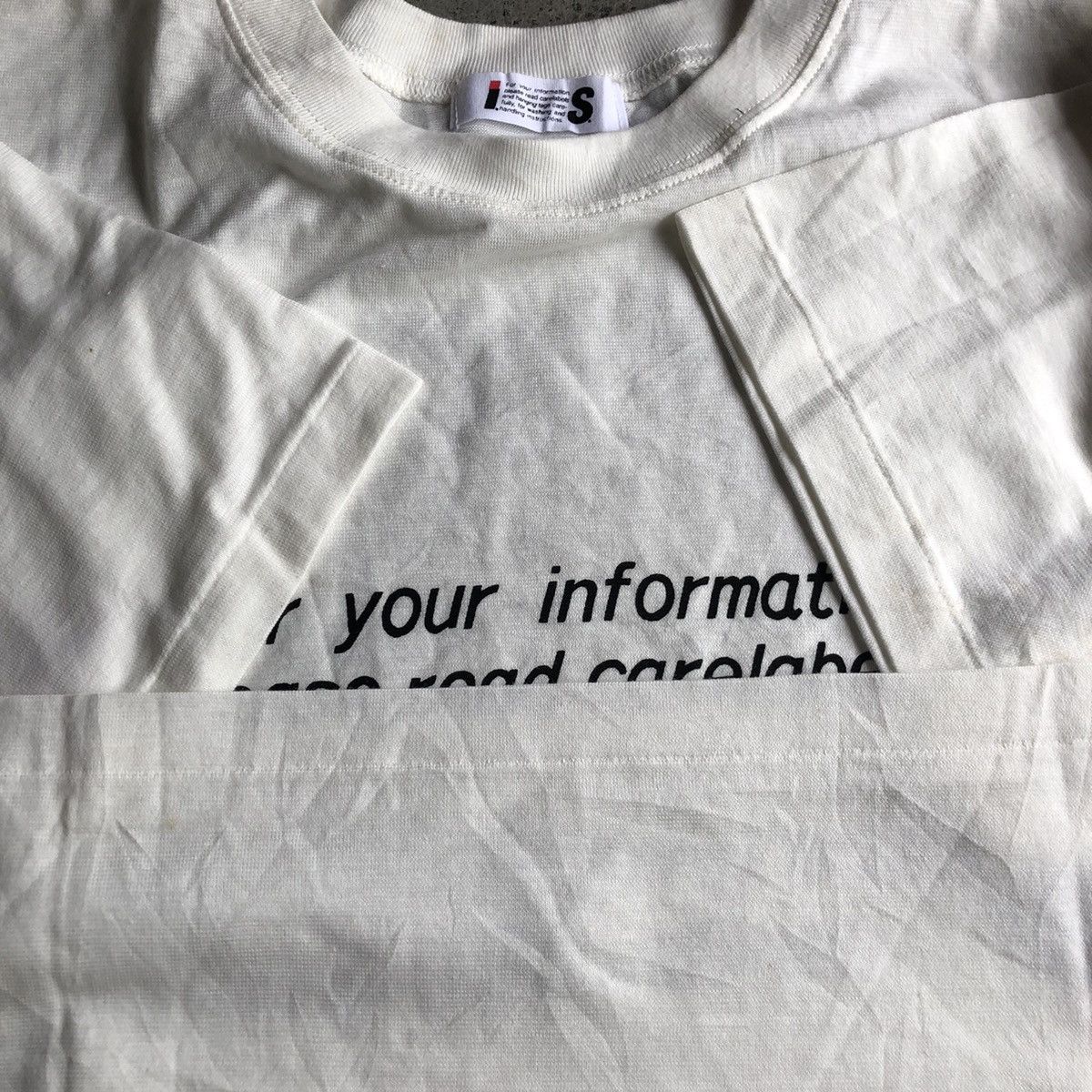 Issey Miyake Vintage Issey Miyake Cares Logo Tee Size US M / EU 48-50 / 2 - 4 Thumbnail