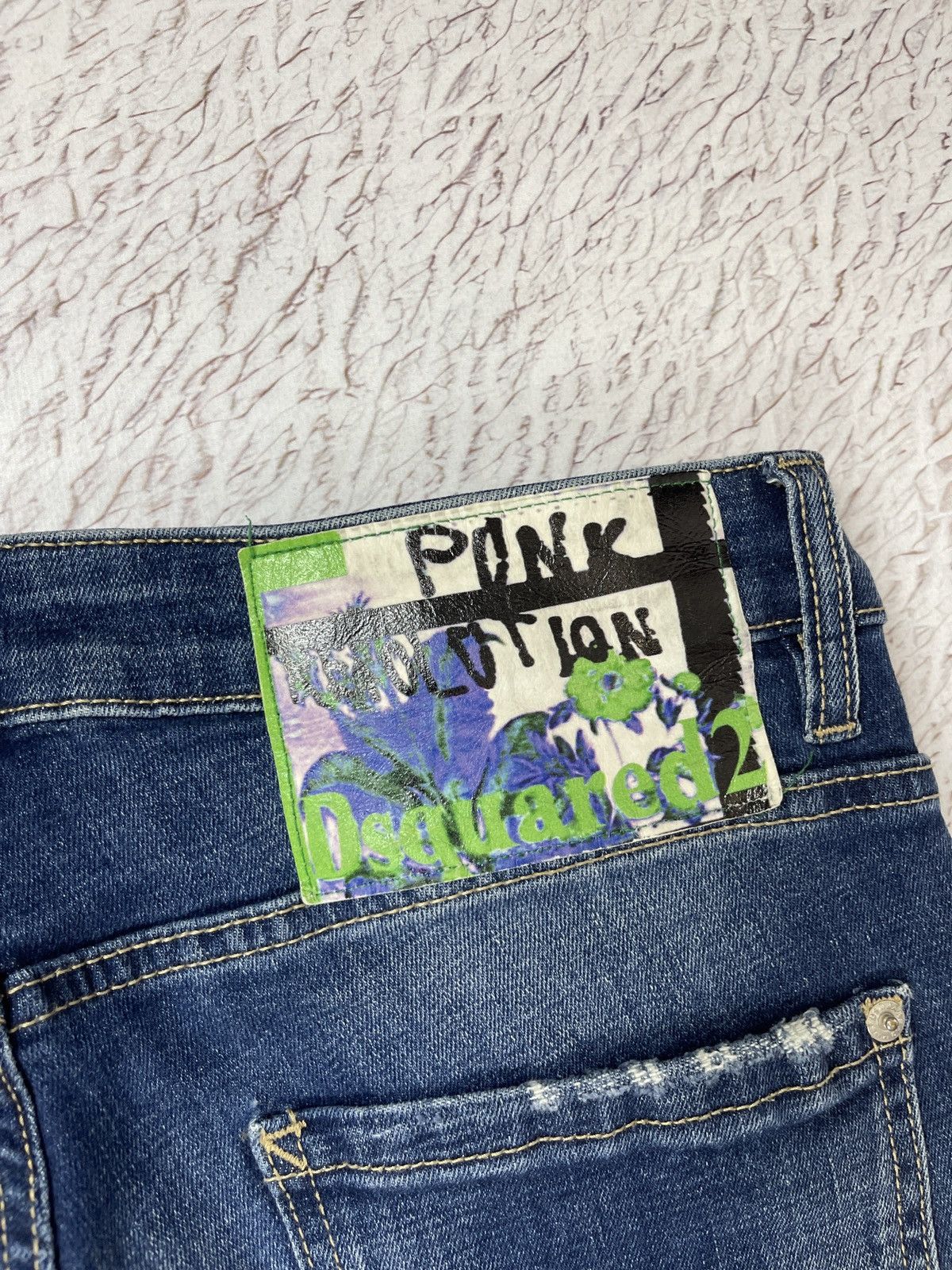 Dsquared2 Dsquared2 blue faded paint distressed punk revolution jeans Size US 32 / EU 48 - 15 Thumbnail