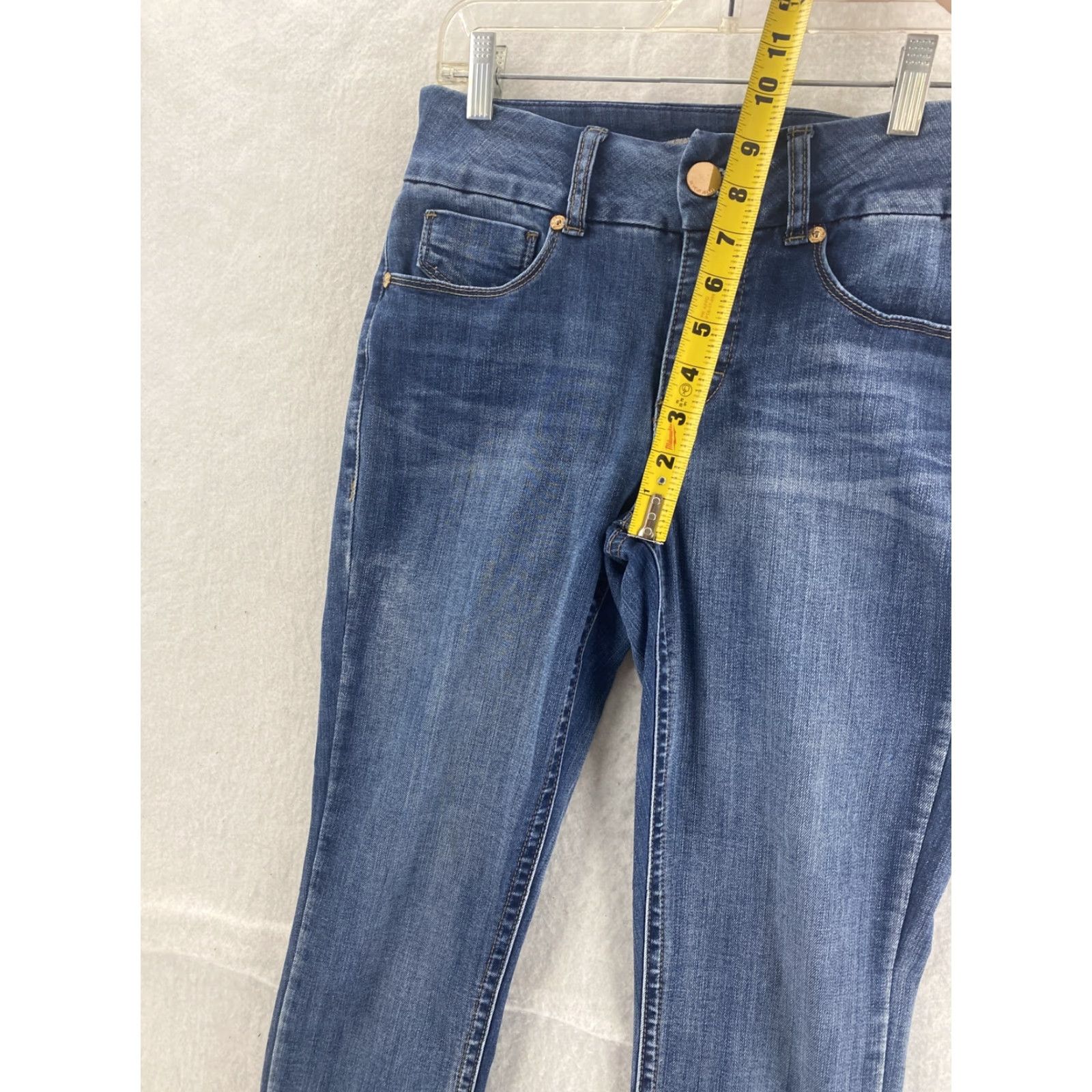 Vintage Seven7 Jeans Women 6 Tummy Less Mid Rise Blue Denim Skinny Regular Jeans Size 28" / US 6 / IT 42 - 3 Thumbnail