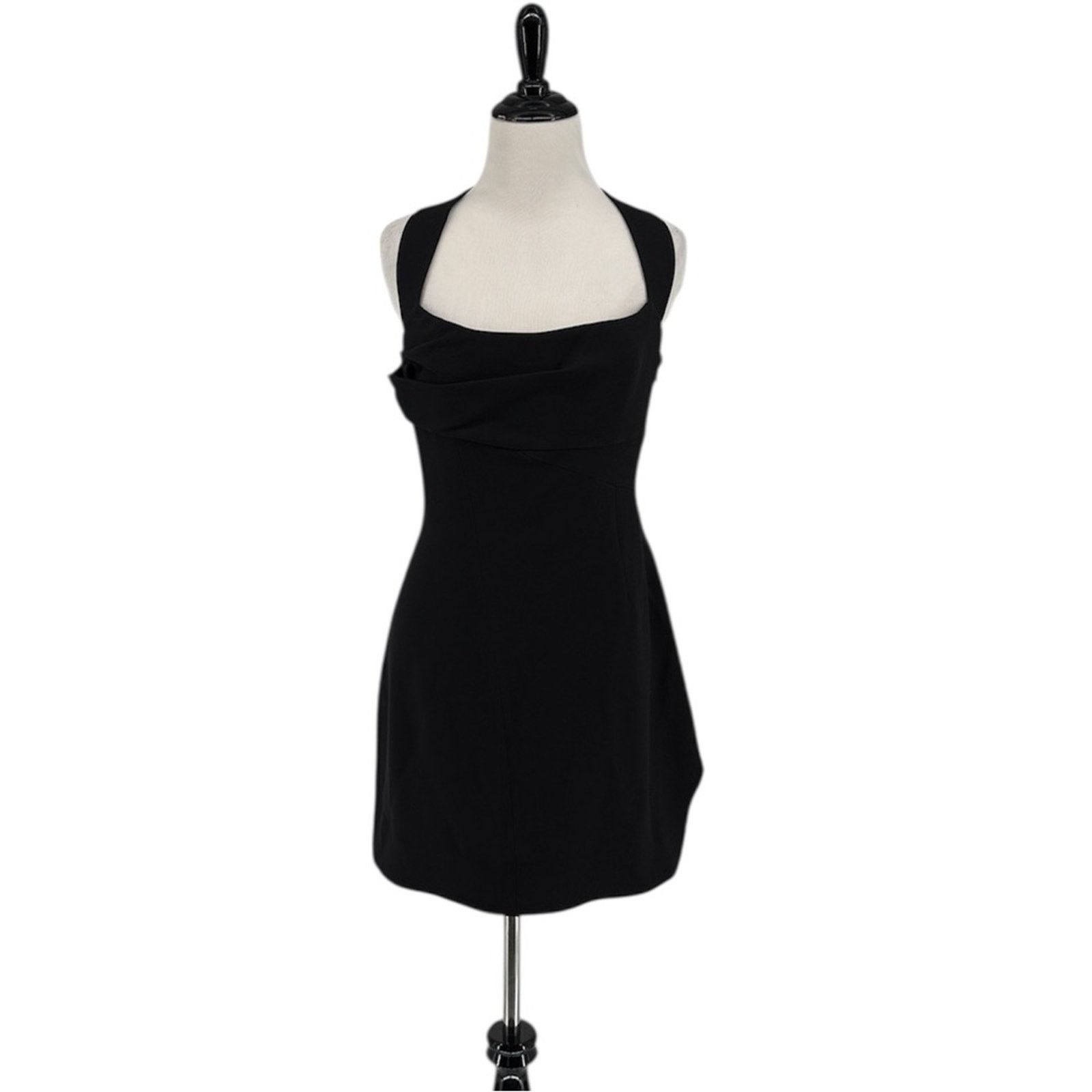 Rachel Gilbert Rachel Gilbert Blaise Scoop Neck Black Mini Dress Size 10 Size L / US 10 / IT 46 - 2 Thumbnail