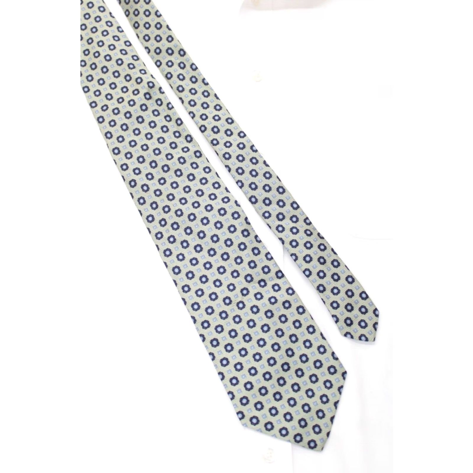 Brooks Brothers Brooks Brothers Makers Silk Necktie Men's Green Geometric Woven Stylish USA Tie Vintage: No (omit) N/A Size ONE SIZE - 3 Thumbnail
