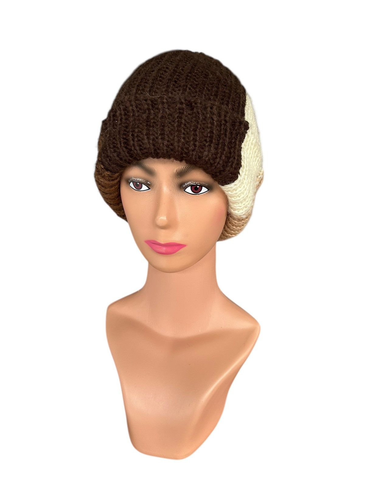 Japanese Brand × Kapital × Vintage Crochet Knitted Made in Italy Hairy Beanie hats Size ONE SIZE - 6 Thumbnail