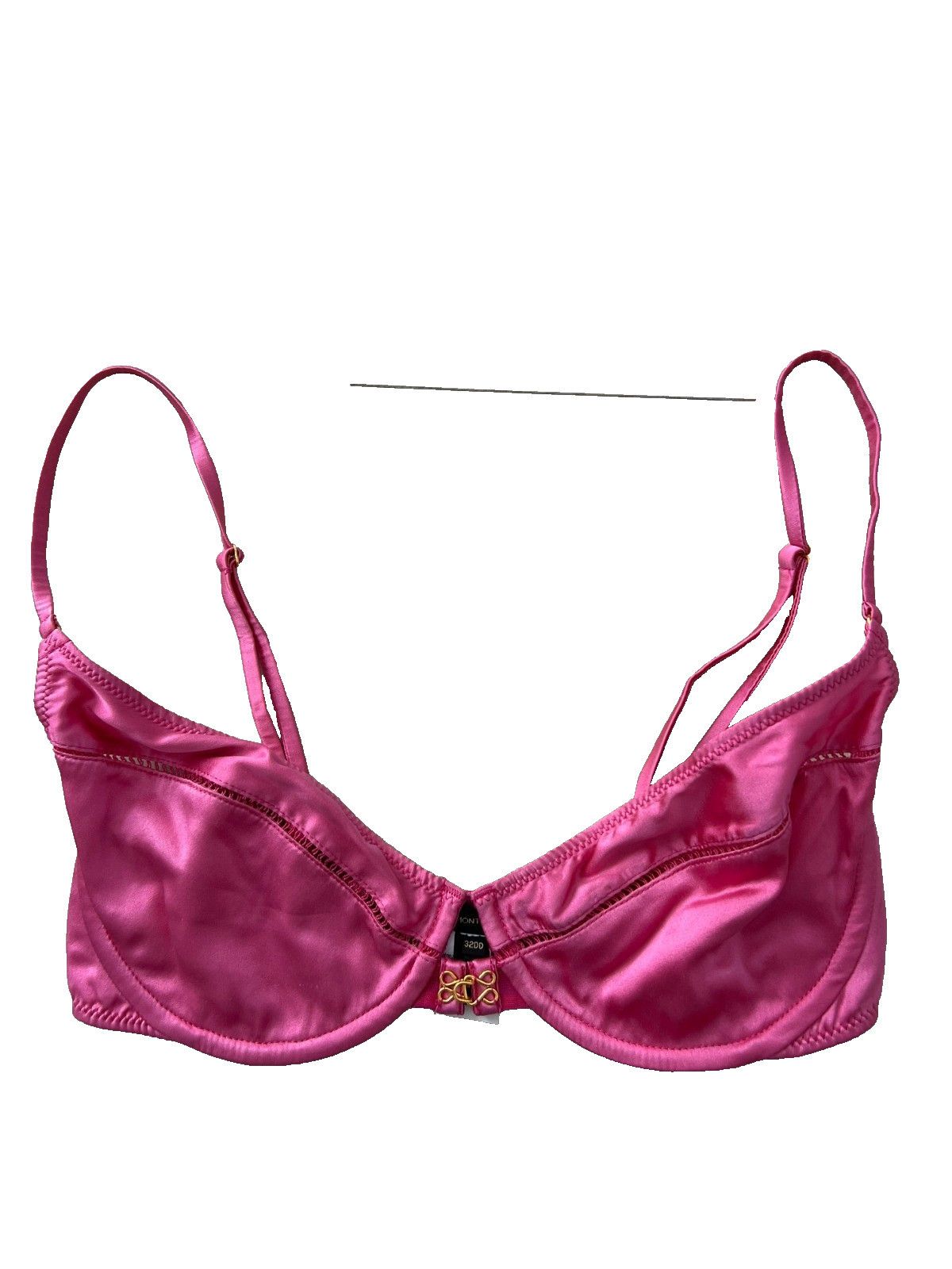 KIKI DE MONTPARNASSE Kiki De Montparnasse Silk Temptress Demi Bra Pink ( 32DD ) Size S / US 4 / IT 40 - 3 Thumbnail