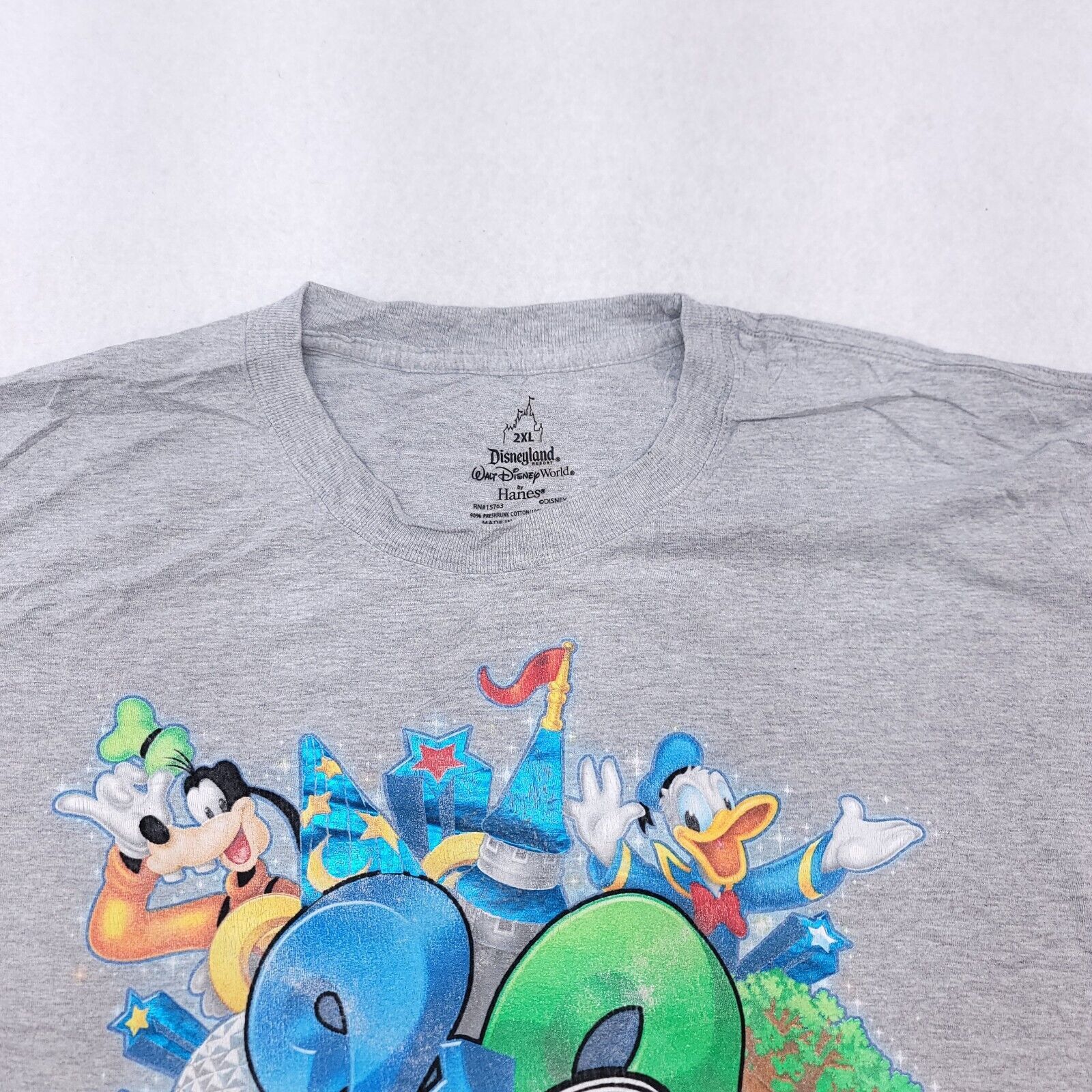 Disney Disney World 2012 Graphic Pullover Shirt Mens Size 2XL Gray Size US XXL / EU 58 / 5 - 1 Thumbnail