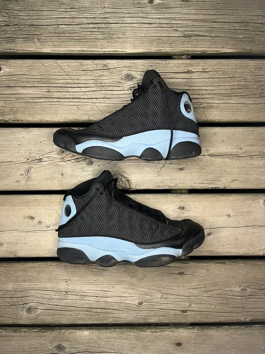 Jordan Brand Air Jordan Retro 13 Uni Blue UNC OG Box Size US 10 / EU 43 - 2 Thumbnail