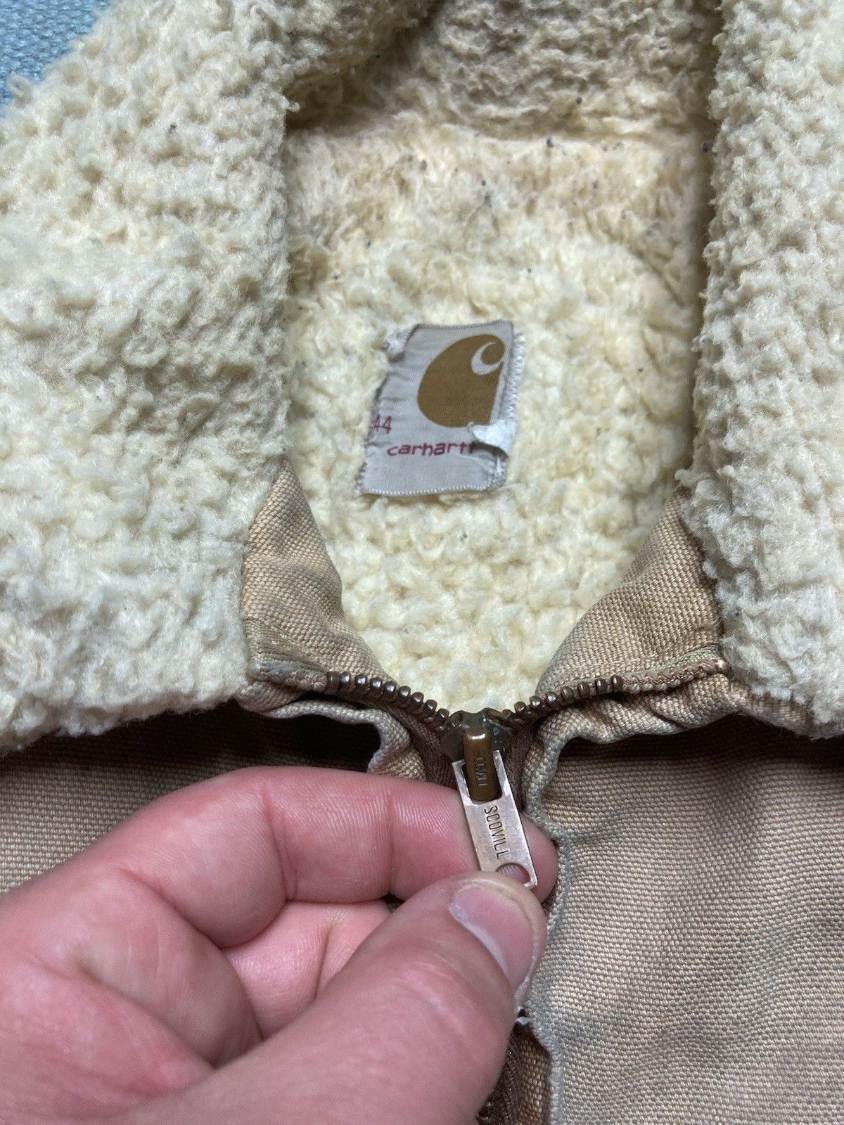 Carhartt × Vintage 70s carhartt jacket sherpa western ranch barn coat canvas L Size US L / EU 52-54 / 3 - 5 Thumbnail