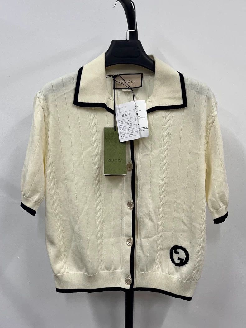 Gucci Gucci FW23 Color Block Logo Single-breasted Short-sleeved Size US S / EU 44-46 / 1 - 1 Thumbnail