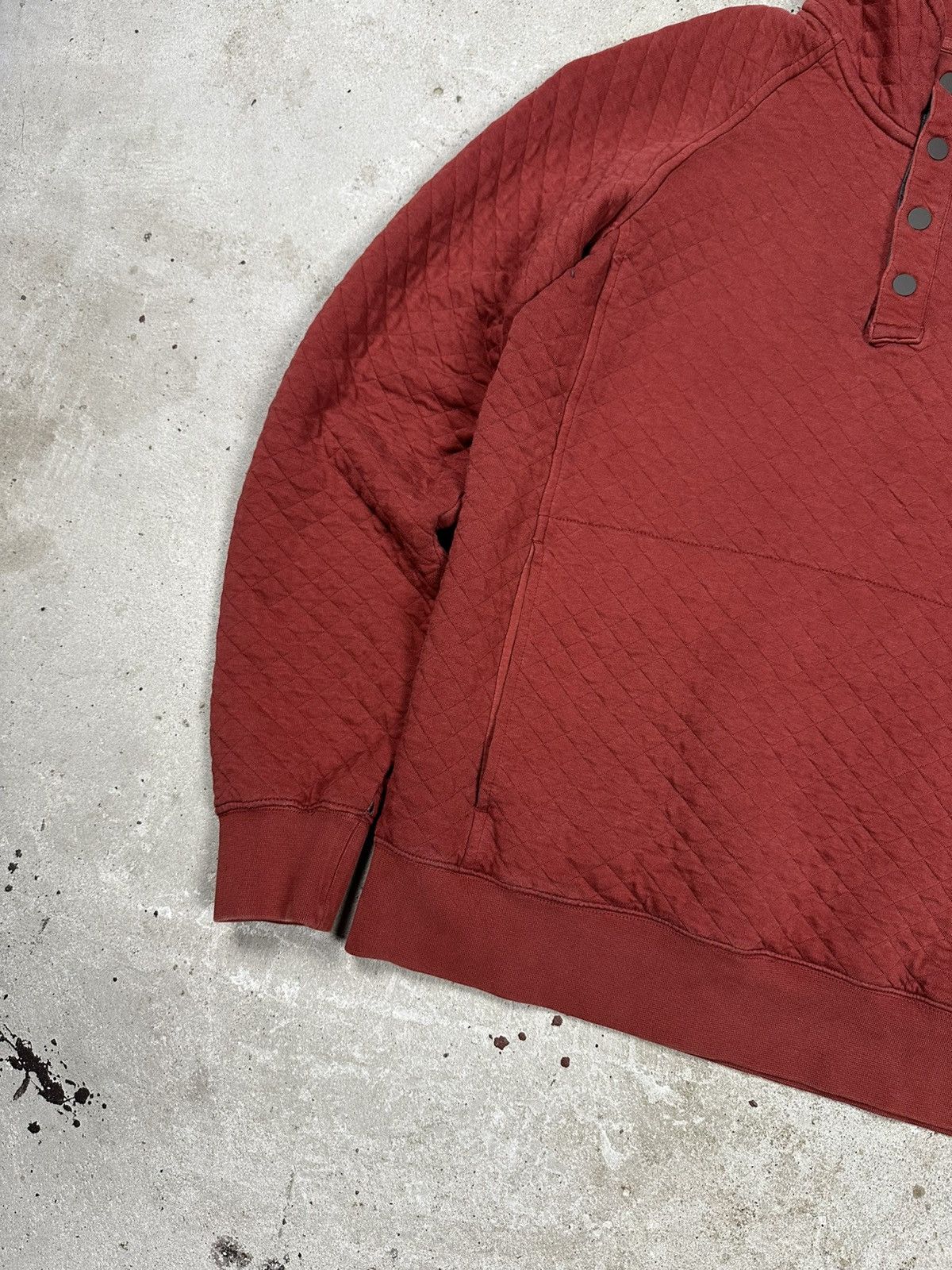 L.L. Bean × Vintage L.L. Bean Quilted Red Sweatshirt Half Button Outdoor Size US S / EU 44-46 / 1 - 5 Thumbnail