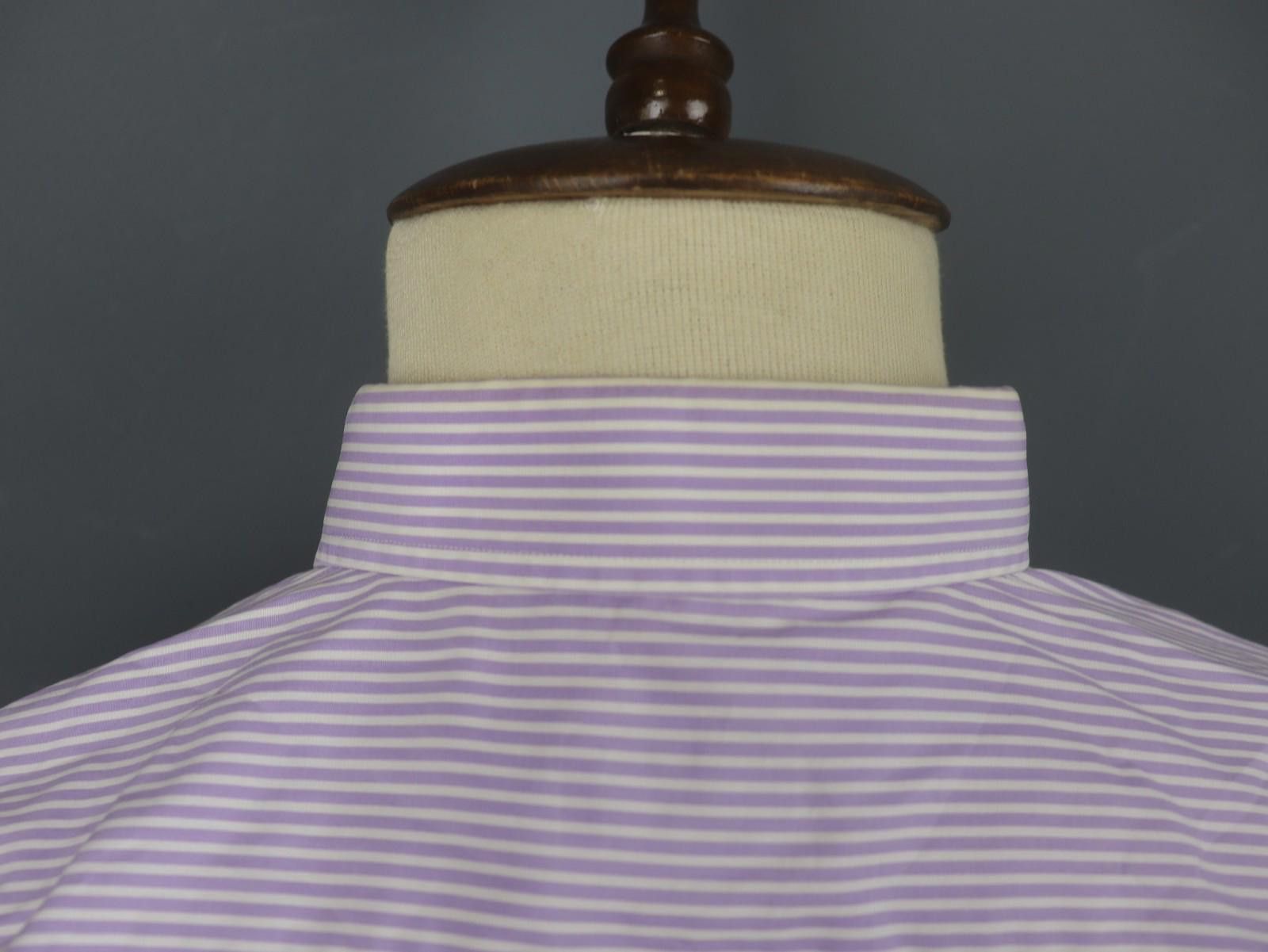 Ermenegildo Zegna Ermenegildo Zegna Pink White Striped Dress Shirt Size 40 Size 38R - 11 Thumbnail
