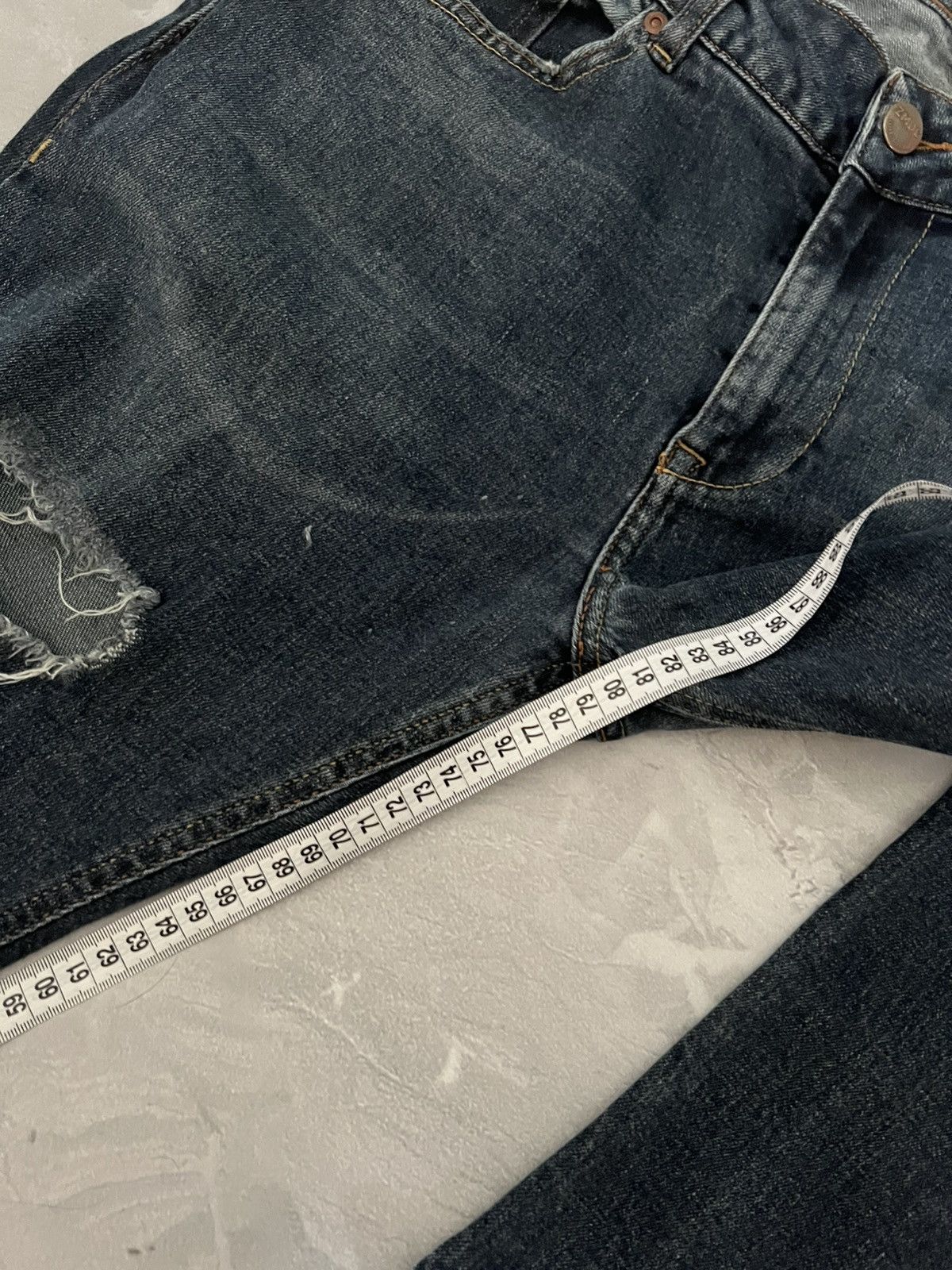 Japanese Brand Faded Slim Fit Black Jeans/ Everyday Minimal Look Glamour Size US 33 - 8 Thumbnail