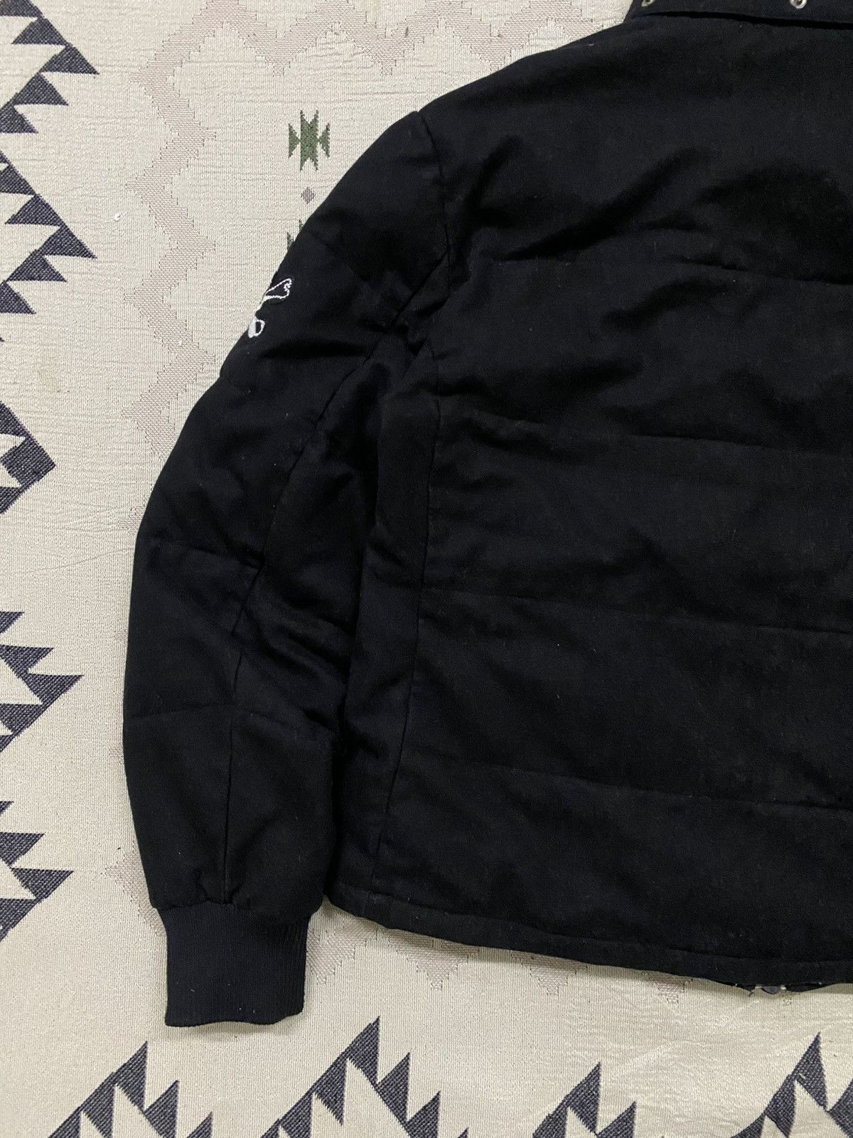 If Six Was Nine 2000s RED PEPPER WOOL PUFFER JACKET SKULL GLITTER SLEEVE Size US L / EU 52-54 / 3 - 12 Thumbnail