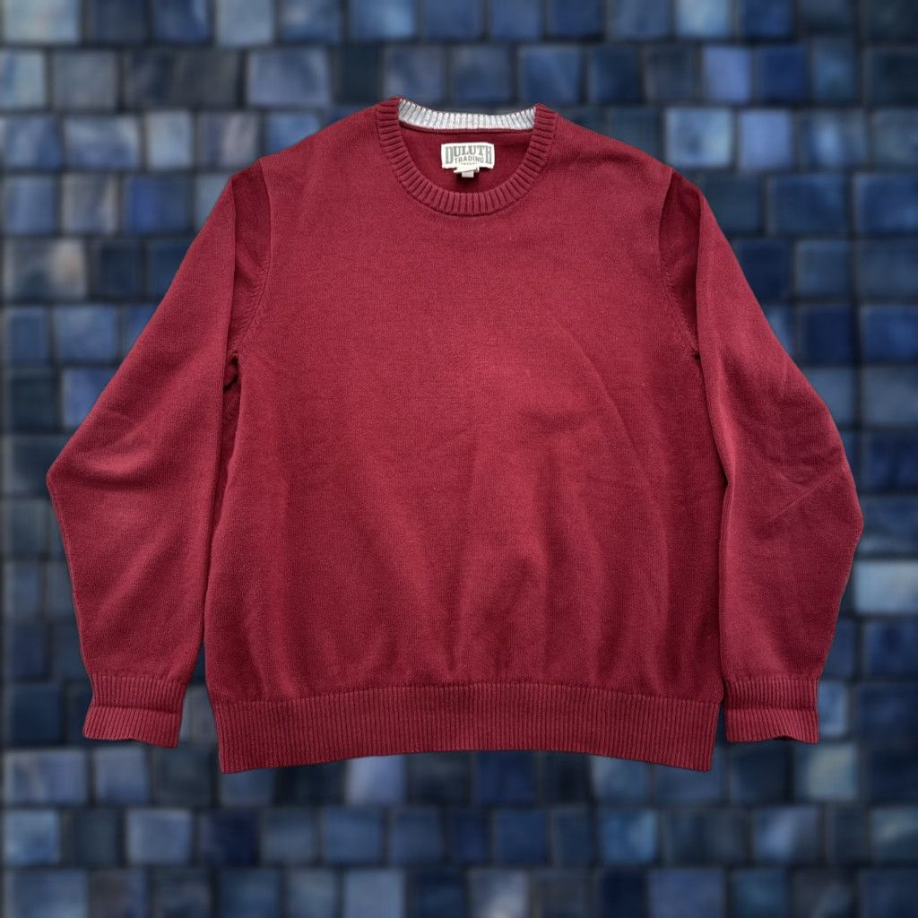Duluth Trading Company Duluth Trading Co Sweater Men's Red Knit Pullover Crewneck XL Size US XL / EU 56 / 4 - 1 Thumbnail