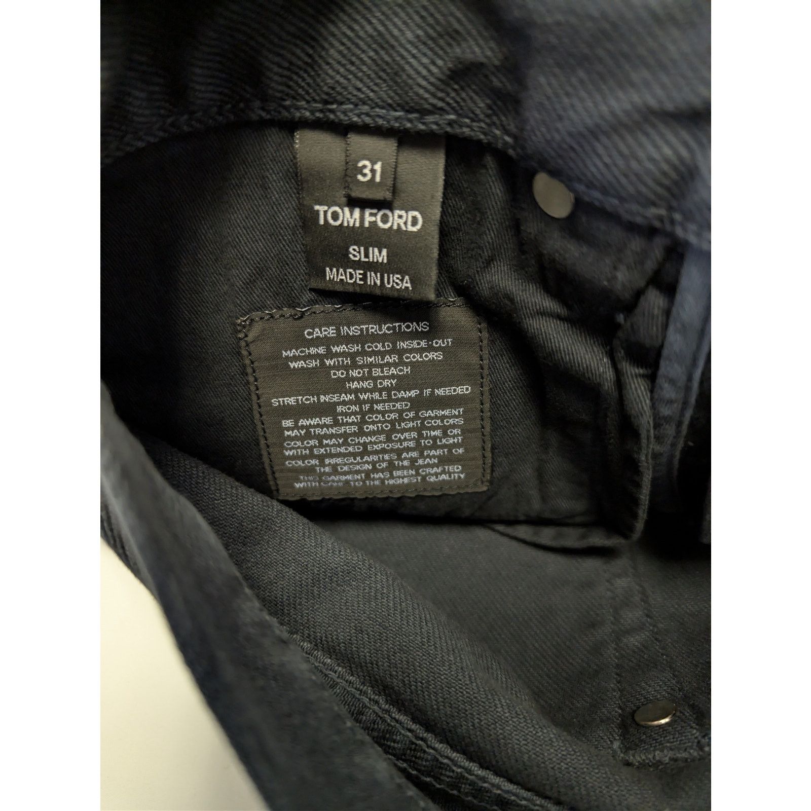 Tom Ford o1rshd1 Slim-Fit Denim Jeans in Dark Turquoise Blue Size US 31 - 17 Thumbnail