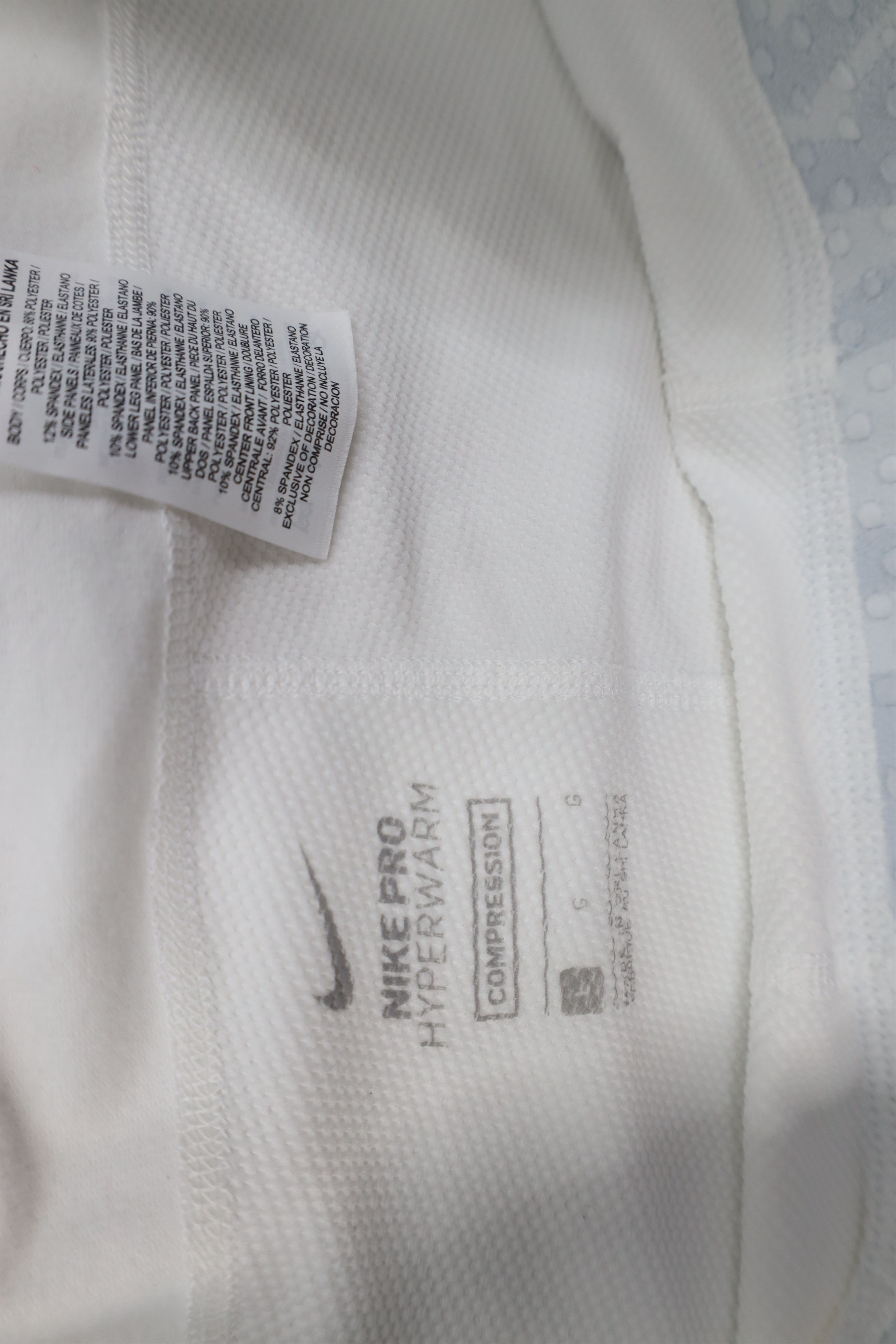 Nike Nike Pro Combat Lined Running Gym Training Pants White Size US 36 / EU 52 - 8 Thumbnail