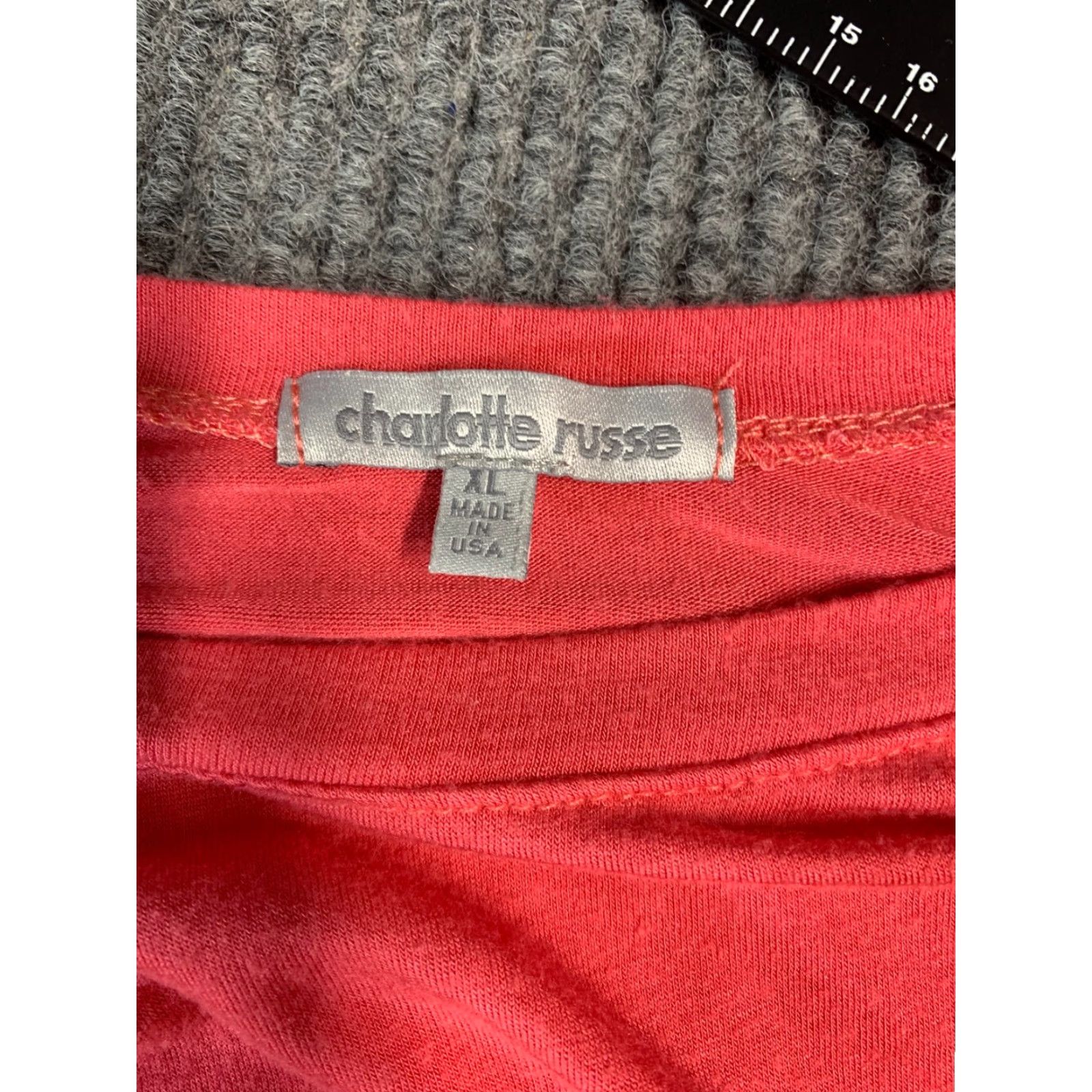 Vintage Charlotte Russe Womens XL Pink Long Sleeve Pullover Tunic USA Polyester Size XL / US 12-14 / IT 48-50 - 2 Thumbnail
