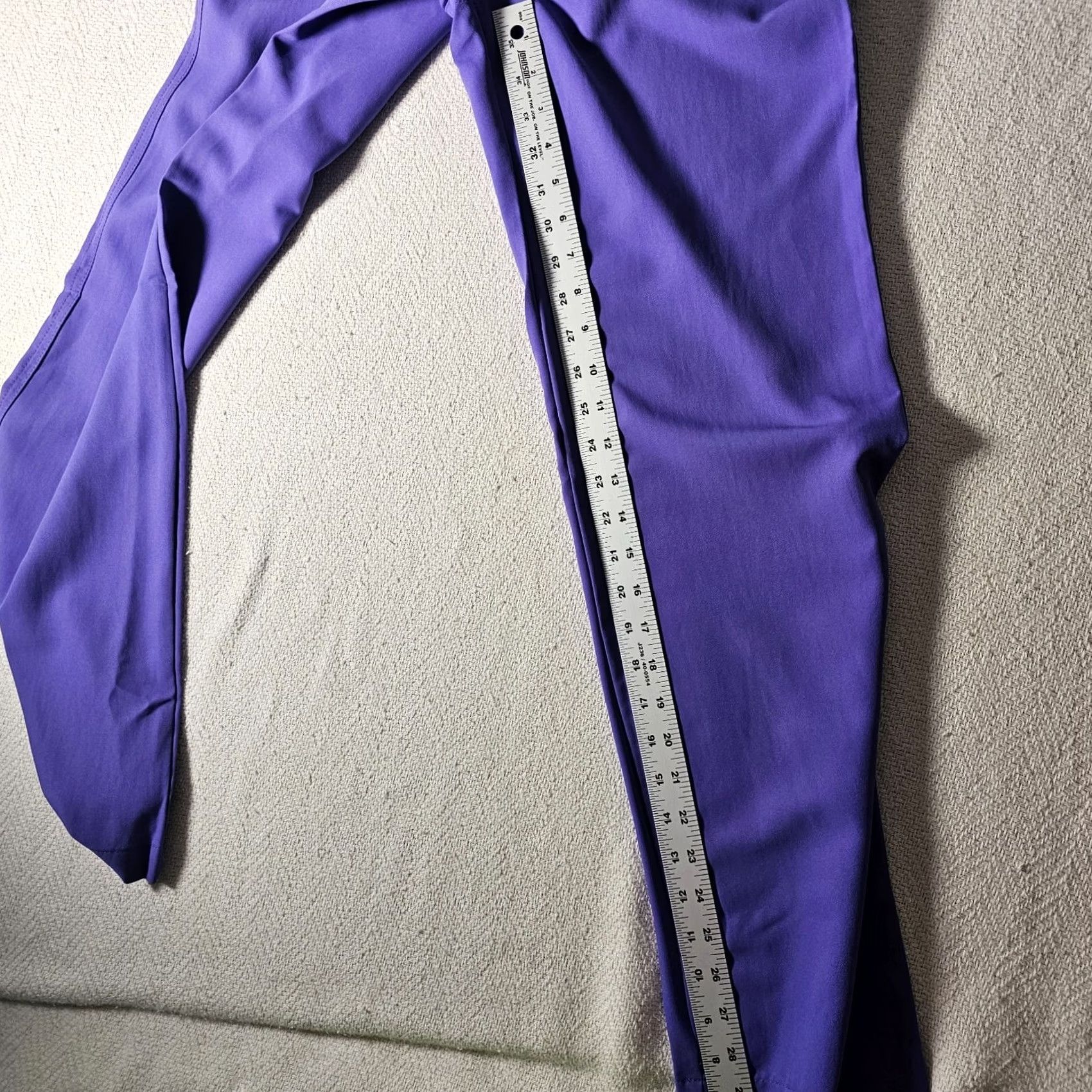 Vintage WonderWink Uniform Scrub Pants 5225 XS Women Purple Easy Fit No-Roll Knit Waist Knit Waistband Scrub Pants Women XS Purple Size 26" / US 2 / IT 38 - 6 Thumbnail