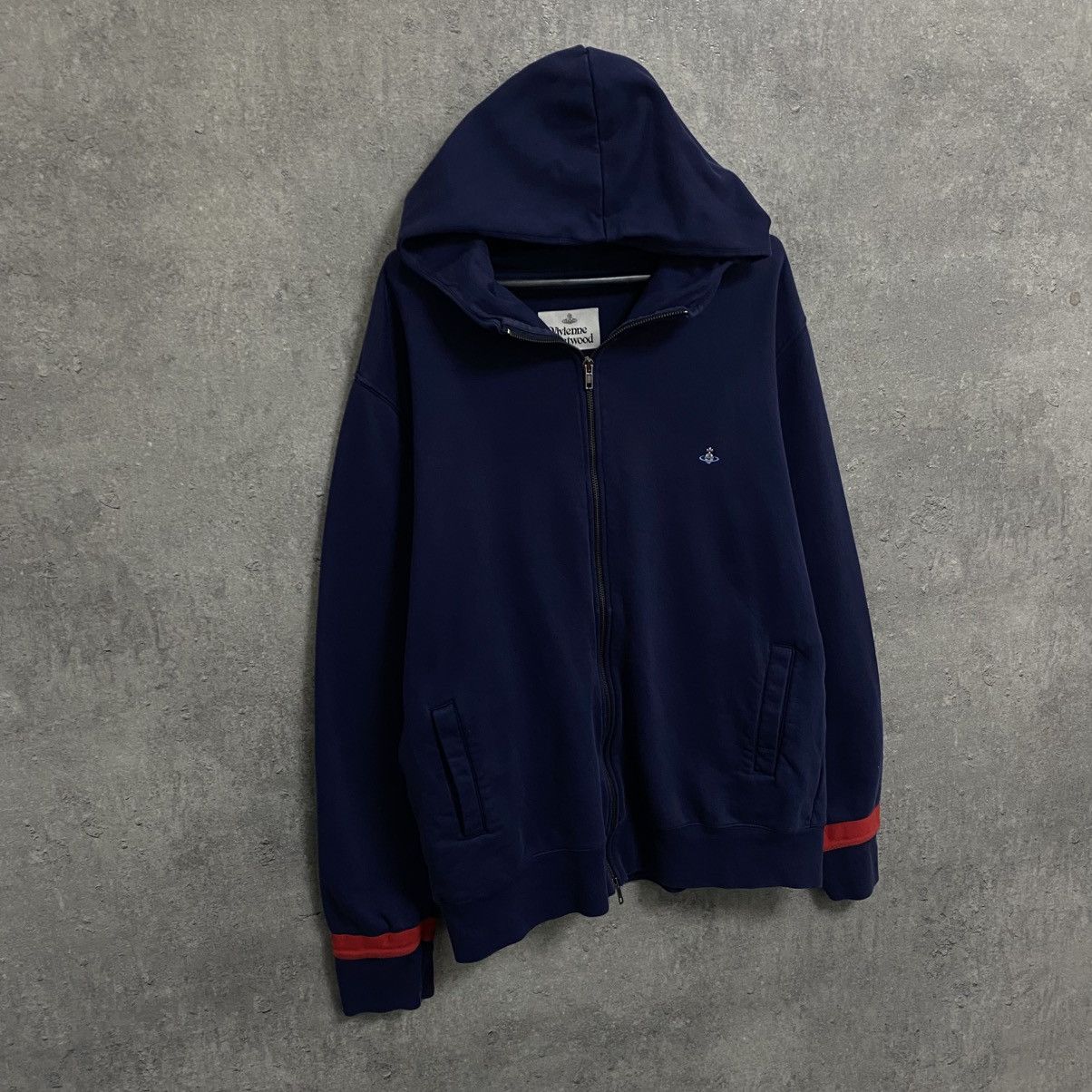 Vivienne Westwood Vintage Vivienne Westwood Zip Hoodie Orb Small Logo Size US XL / EU 56 / 4 - 3 Thumbnail