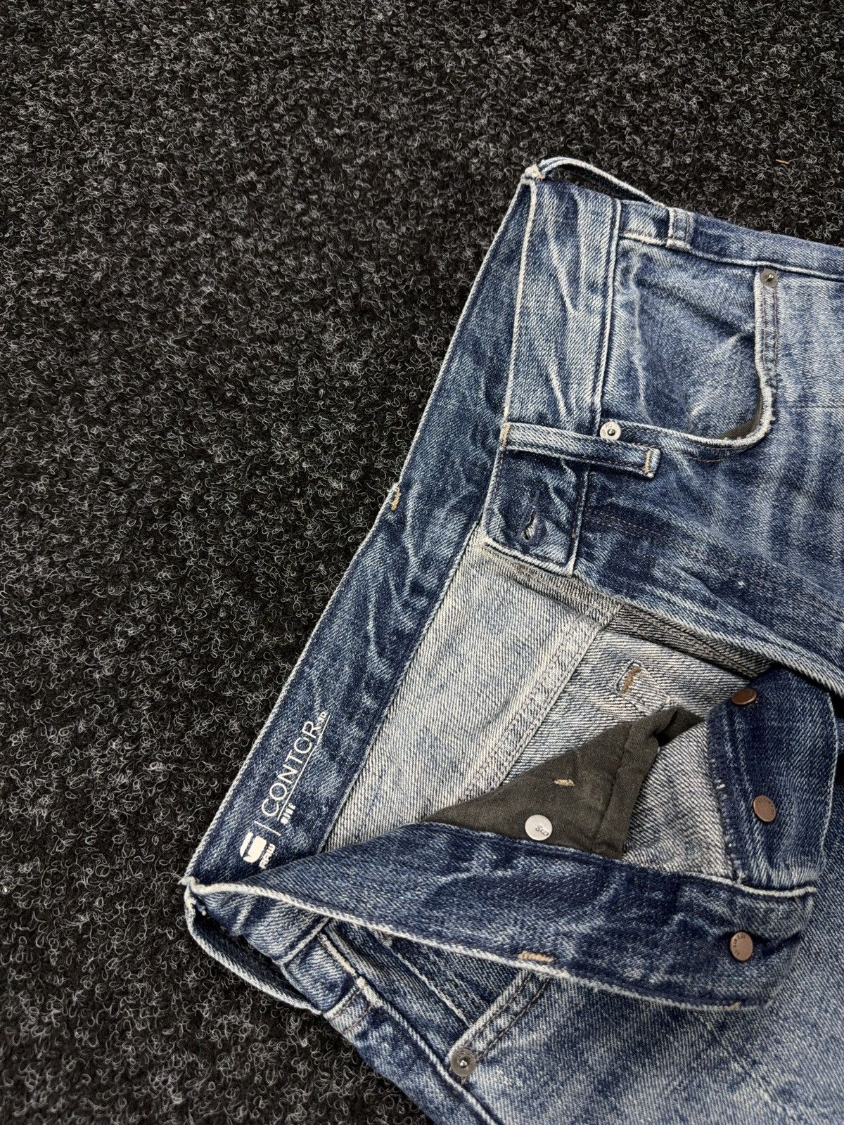 G-Star Vntg 00s G-Star RAW Contor 3D Wide Tapered Washed JeansY2K Size 25" / US 0 / IT 36 - 11 Thumbnail