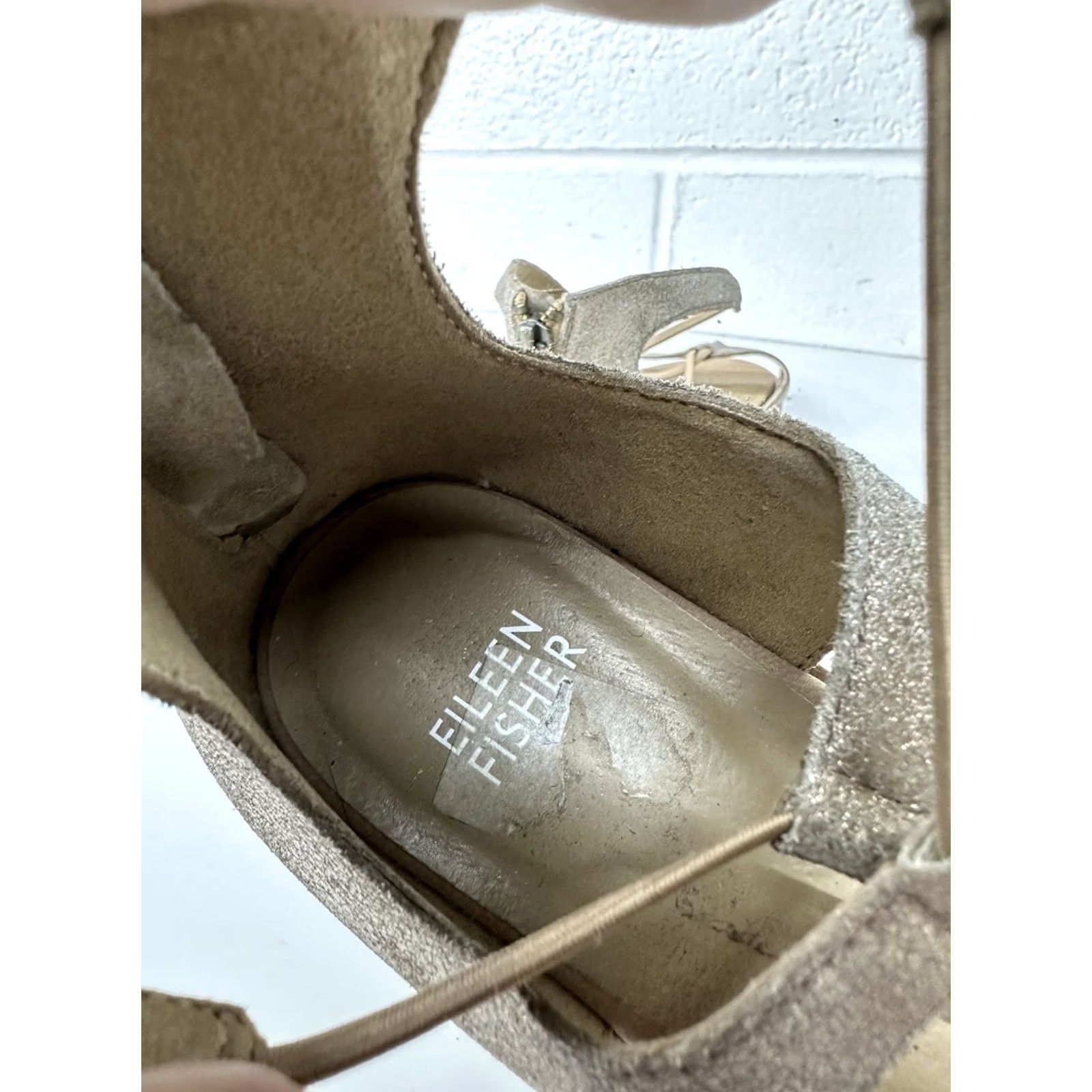 Eileen Fisher EILEEN FISHER Brown Leather Zipper Comfort FLAT SANDALS 9 Womens Size US 9 / IT 39 - 8 Thumbnail