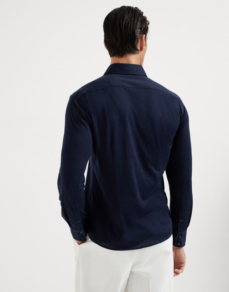 Brunello Cucinelli o1w1db10825 T-Shirt Shirt in Blue Size US M / EU 48-50 / 2 - 4 Thumbnail