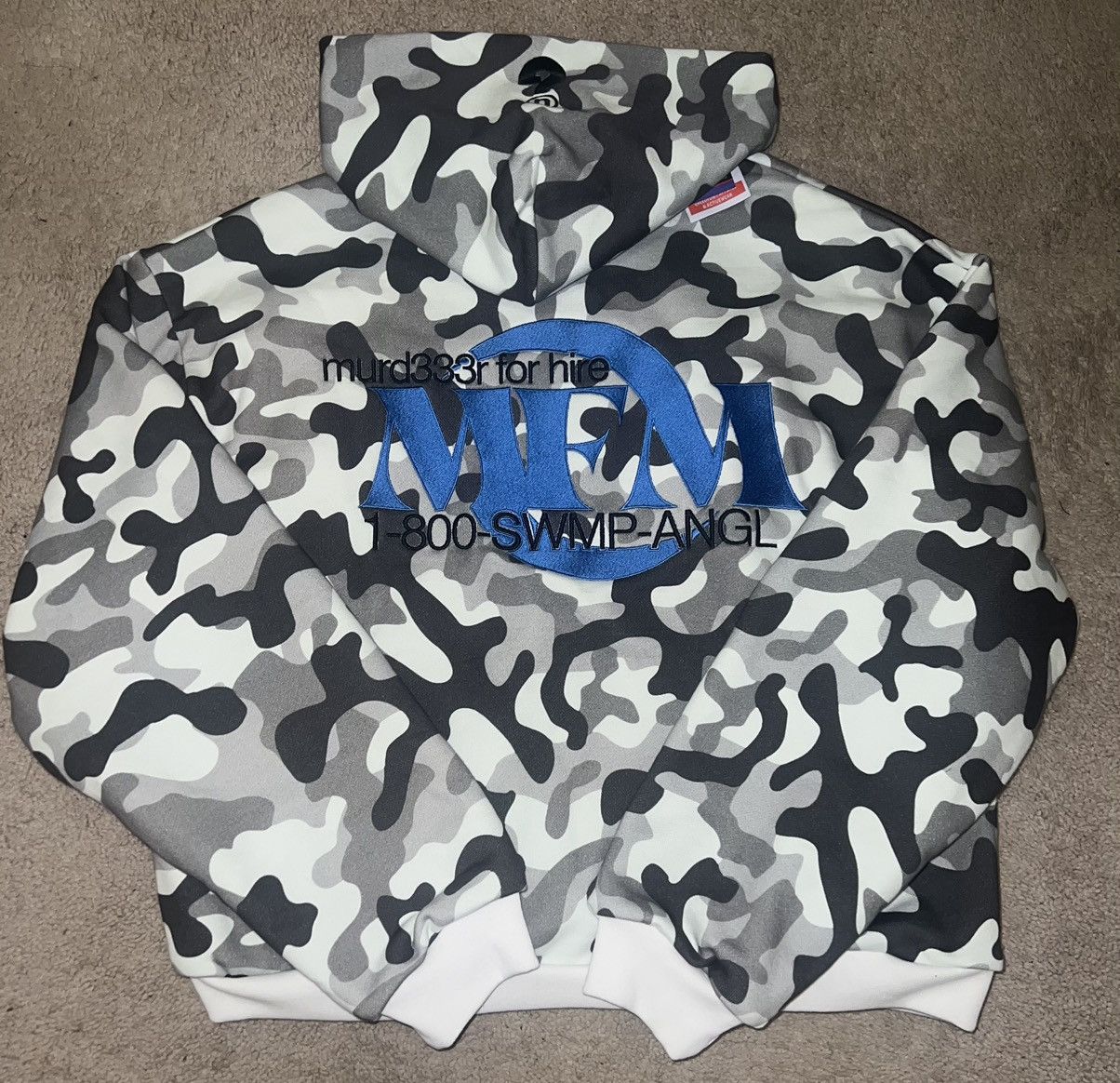 Complex COMPLEXCON x MURD333R.FM x GREEDY UNIT SNOW CAMO HOODIE Size US XL / EU 56 / 4 - 3 Thumbnail