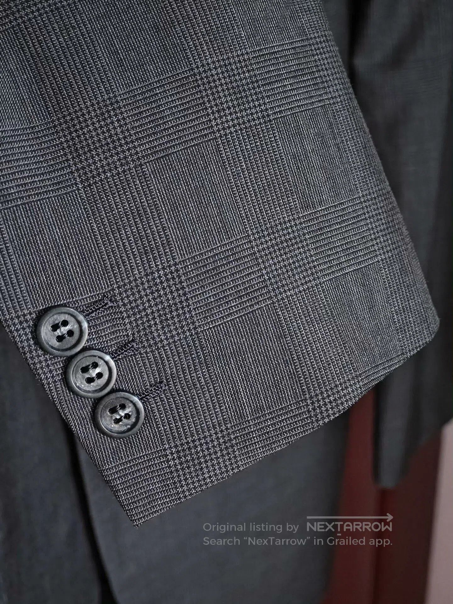 Kent & Curwen Custom Gray Glen Check Suit Jacket. Size US M / EU 48-50 / 2 - 4 Thumbnail