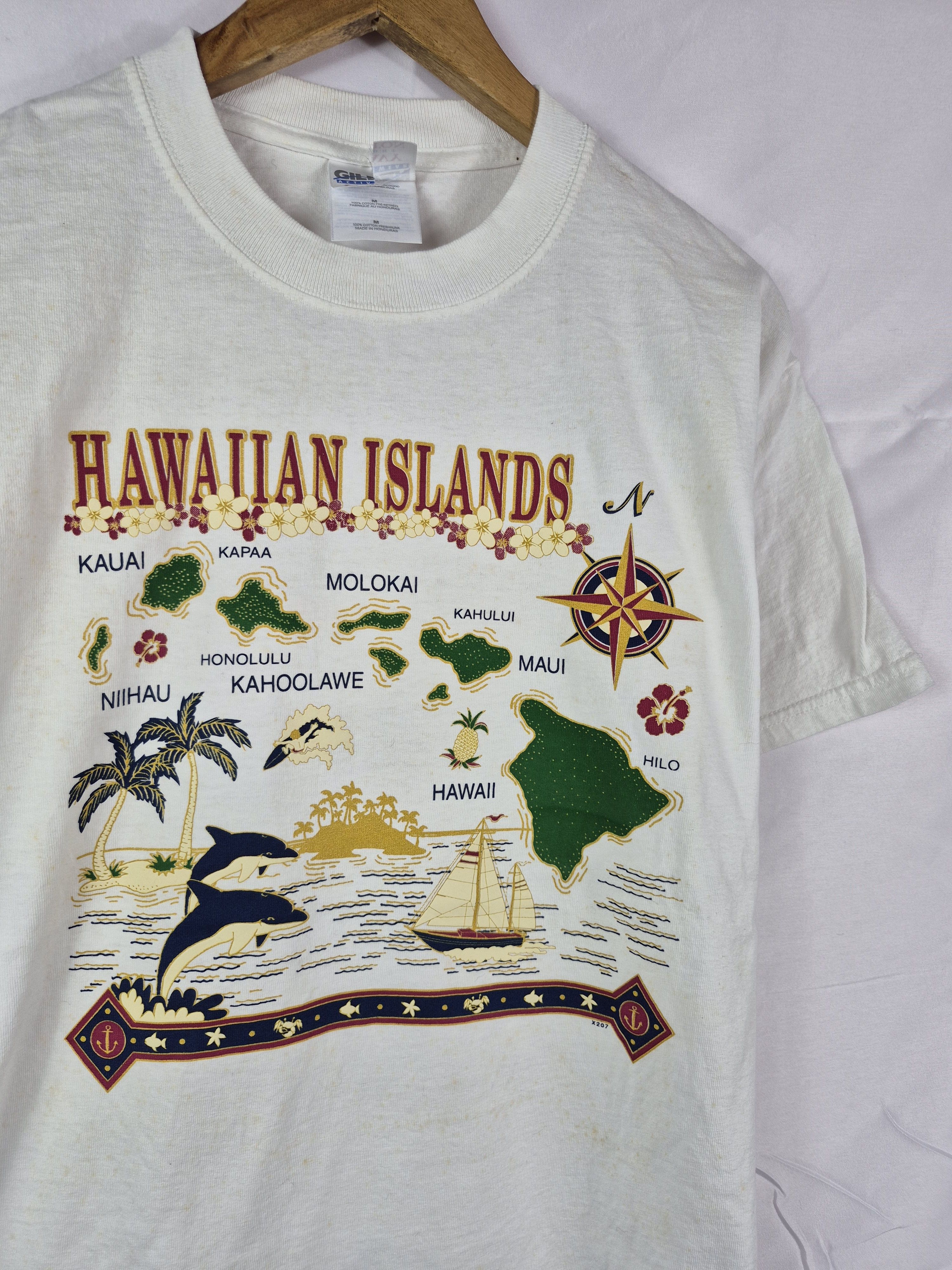 Vintage 🔥 Vintage Y2K Hawaiian Islands Tee Size US M / EU 48-50 / 2 - 2 Thumbnail