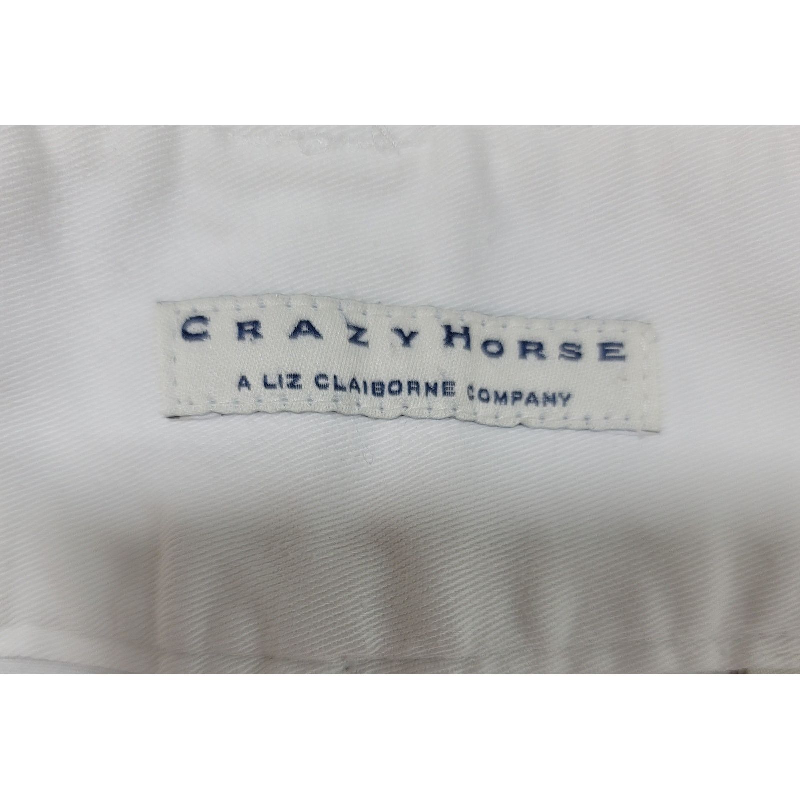 Other Crazy Horse White Flat Front Cropped Jeans Pants 12 Size 34" / US 12 / IT 48 - 3 Thumbnail