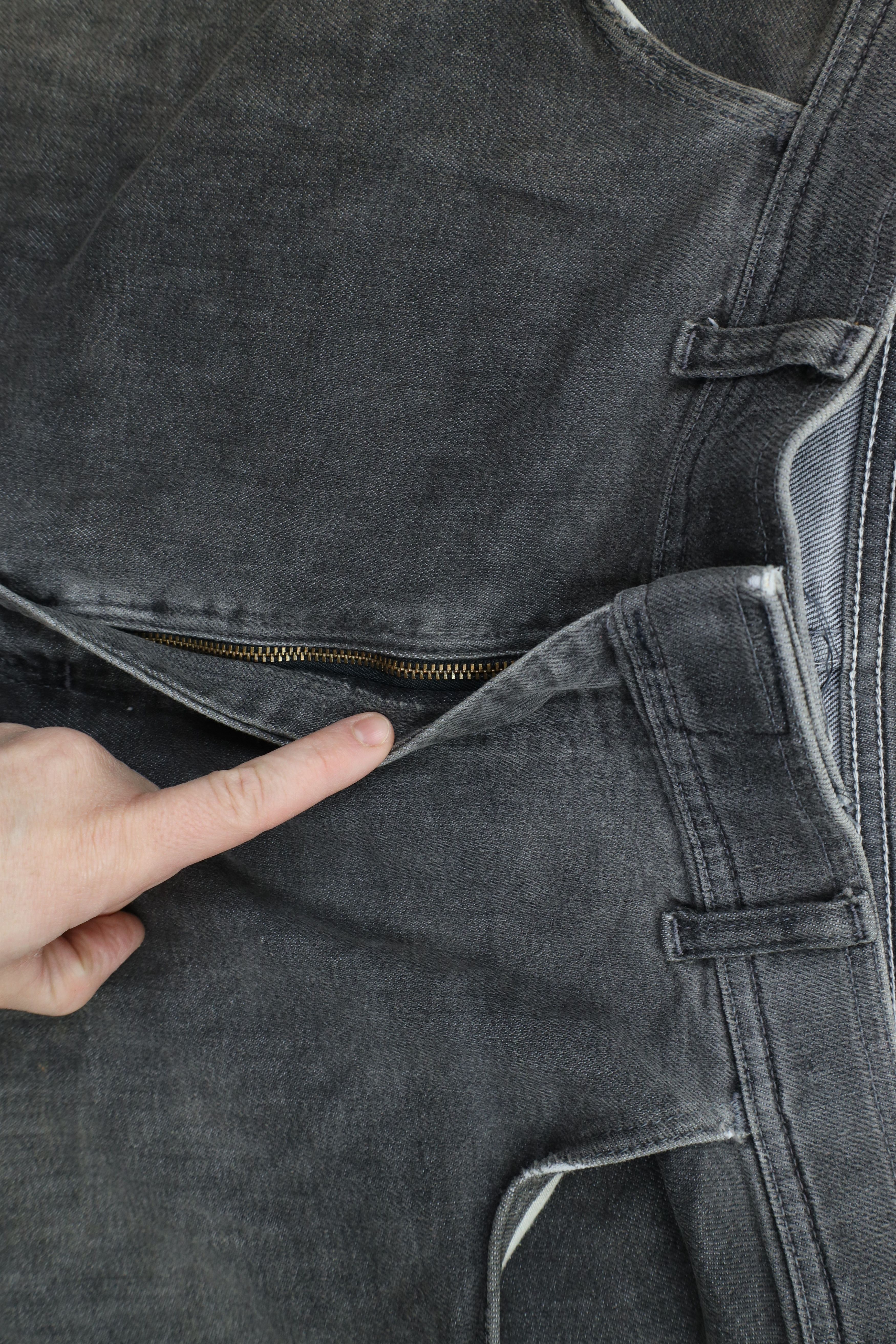 Vintage × Wrangler Vintage 80s 90s Wrangler Wide Leg Bootcut Denim Jeans Black Size US 40 / EU 56 - 8 Thumbnail