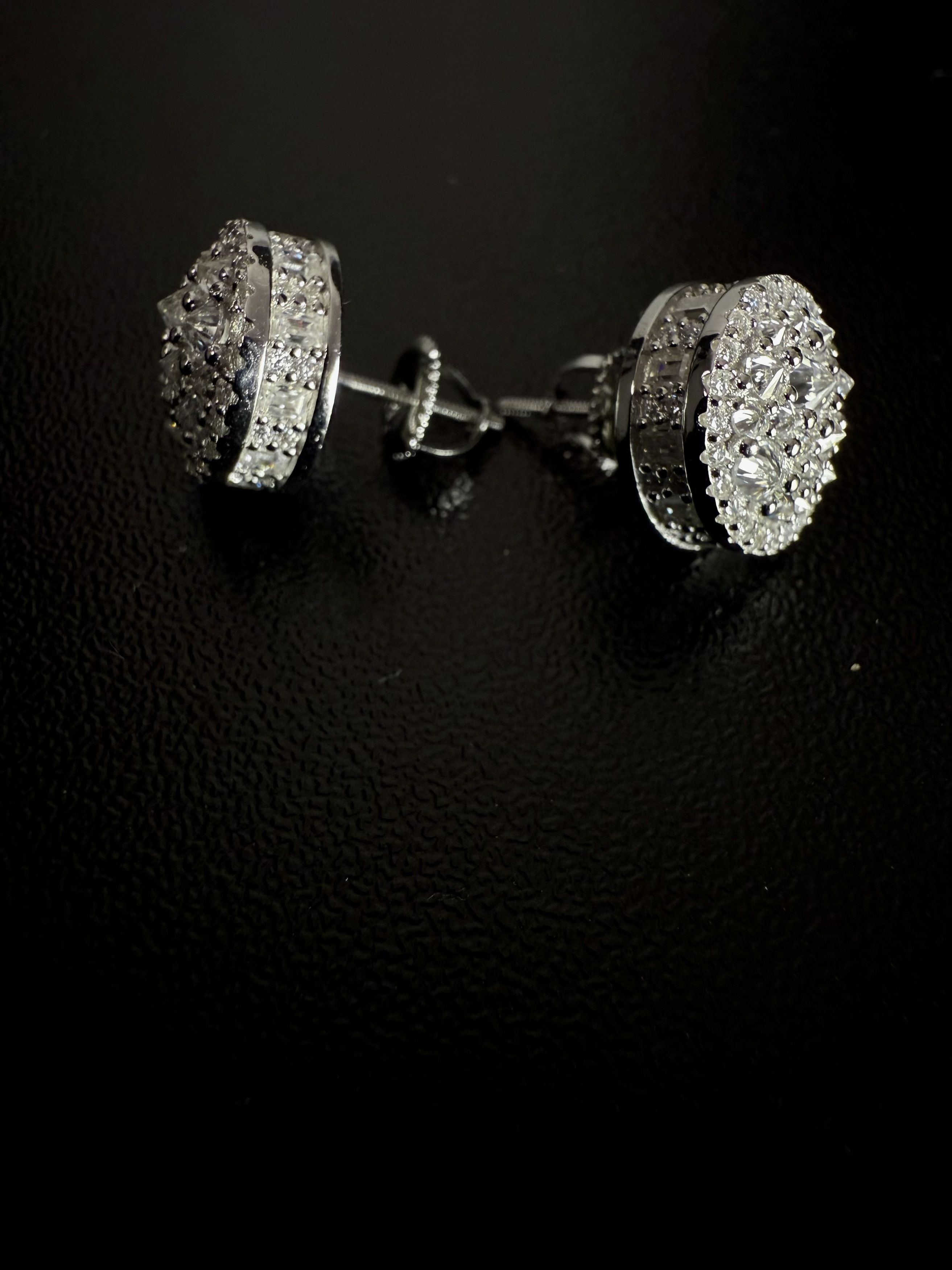 Other Glacier Halo stud moissanite mens 925silver earrings Size ONE SIZE - 6 Thumbnail