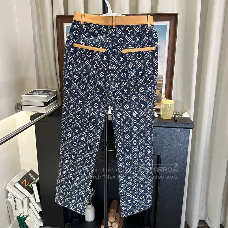 Louis Vuitton Louis Vuitton 1854 Collection Patchwork Leather Jeans Size US 36 / EU 52 - 2 Thumbnail