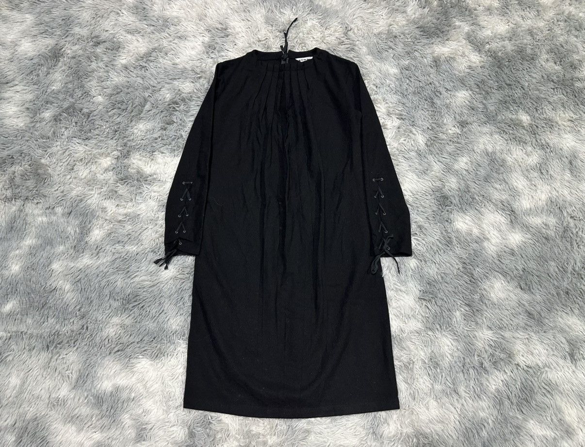 Yohji Yamamoto 🔥Gomme Wool Dress Laces Up Sleeve Yohji Yamamoto Designer Size M / US 6-8 / IT 42-44 - 1 Thumbnail