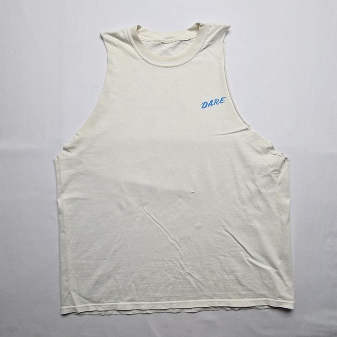 Vintage Vintage DARE Shirt I Turn My Back To Drugs White XL Tank Top Size US XL / EU 56 / 4 - 6 Thumbnail