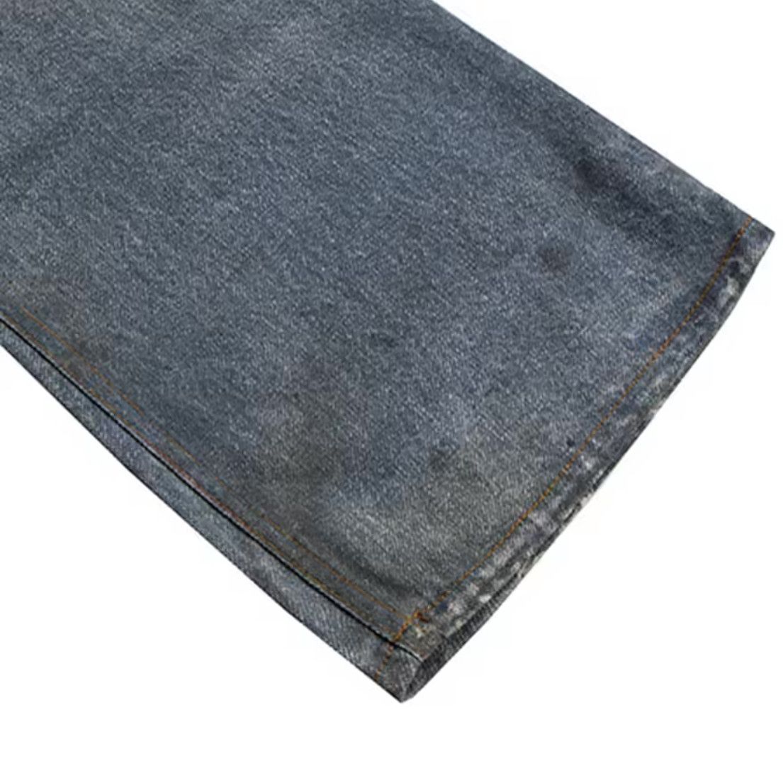 Japanese Brand Ripped Leopard Printed Baggy Jean Size US 33 - 5 Thumbnail