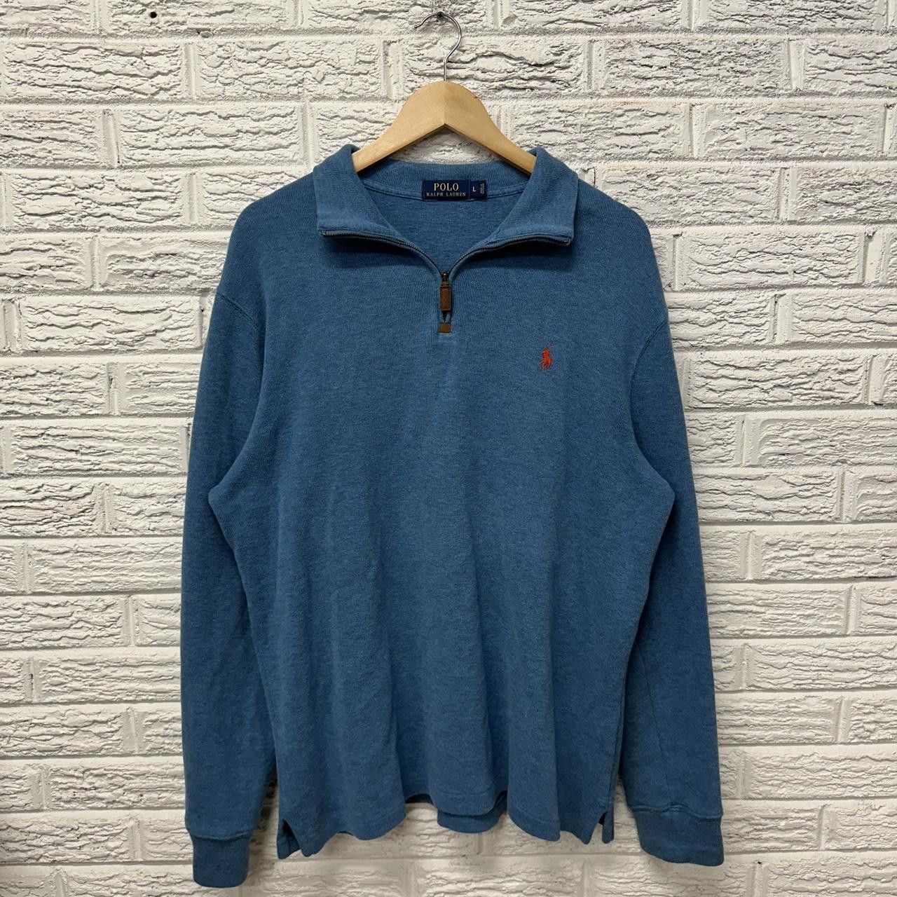 Polo Ralph Lauren Polo Ralph Lauren 1/4 Zip Blue Sweater Men’s Large Size US L / EU 52-54 / 3 - 2 Thumbnail