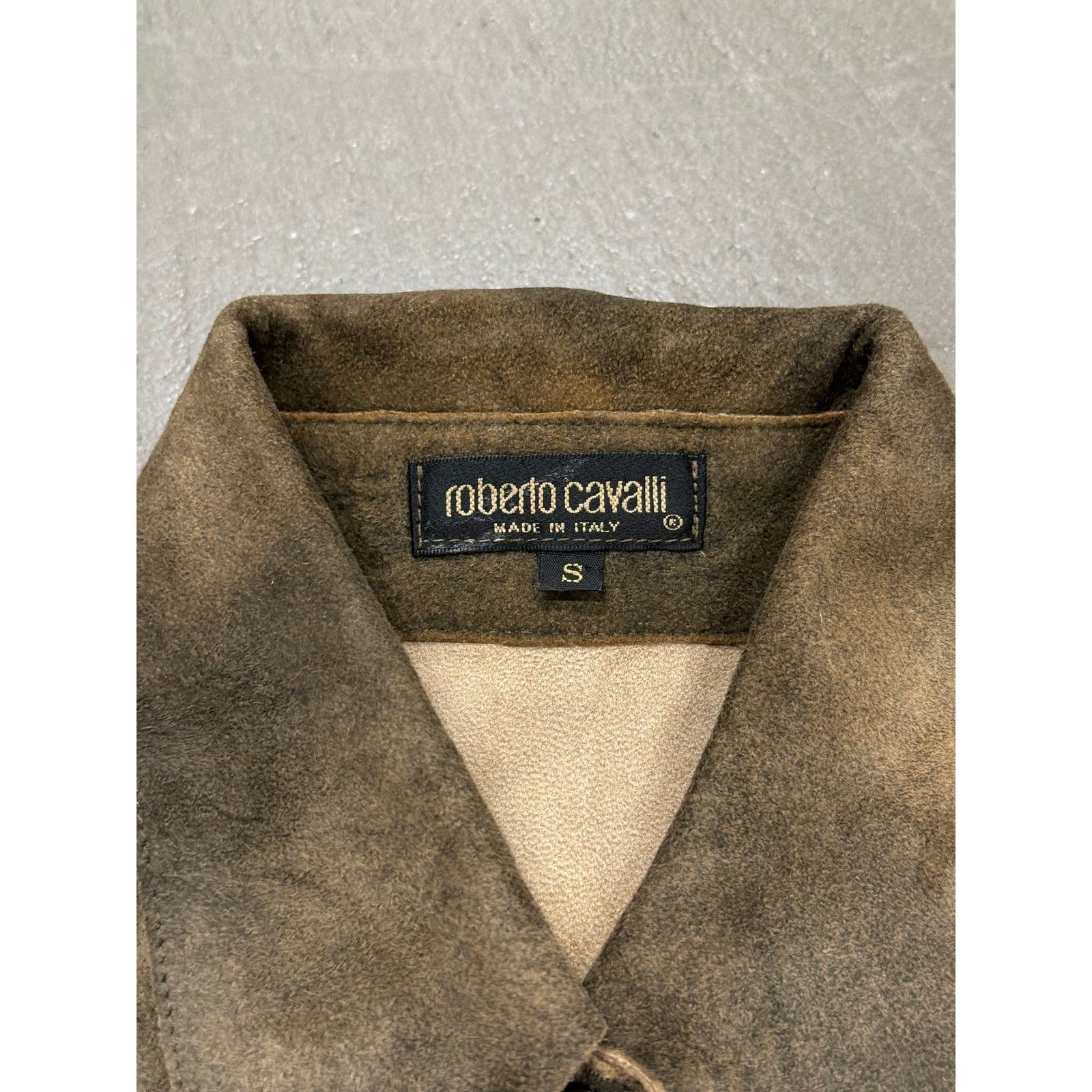 Roberto Cavalli 2000s Roberto Cavalli laser-cut distressed leather shirt Size US S / EU 44-46 / 1 - 7 Thumbnail