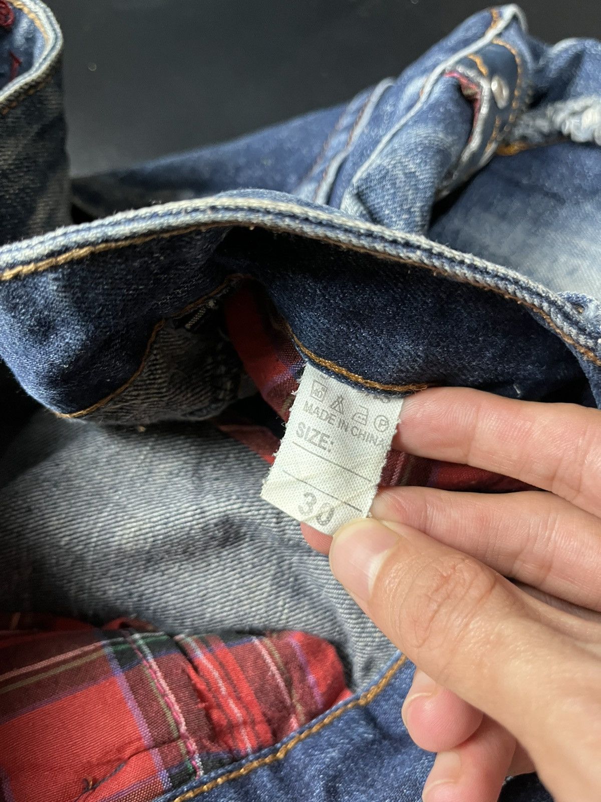 If Six Was Nine × Japanese Brand × Le Grande Bleu (L.G.B.) Japanese Rework distressed style Size US 30 / EU 46 - 6 Thumbnail