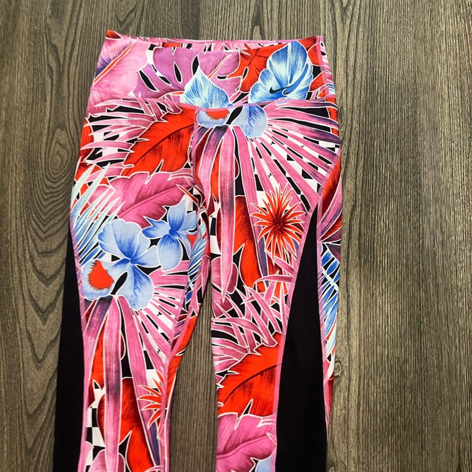 Nike Nike Tights Training 7/8 Crop Dri Fit Workout Tropical M Size 30" / US 8 / IT 44 - 6 Thumbnail
