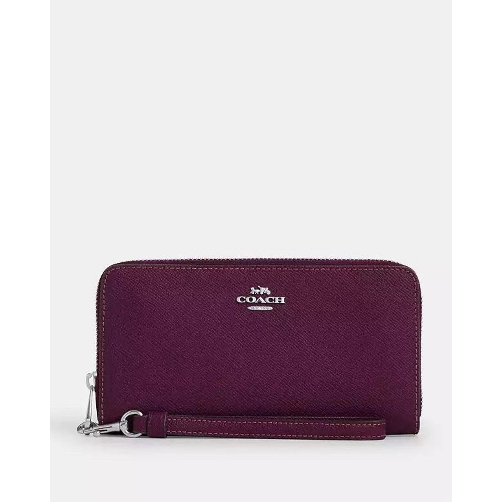 Coach NWT Coach Long Zip Around Wallet leather C3441 Silver plum Size ONE SIZE - 6 Thumbnail