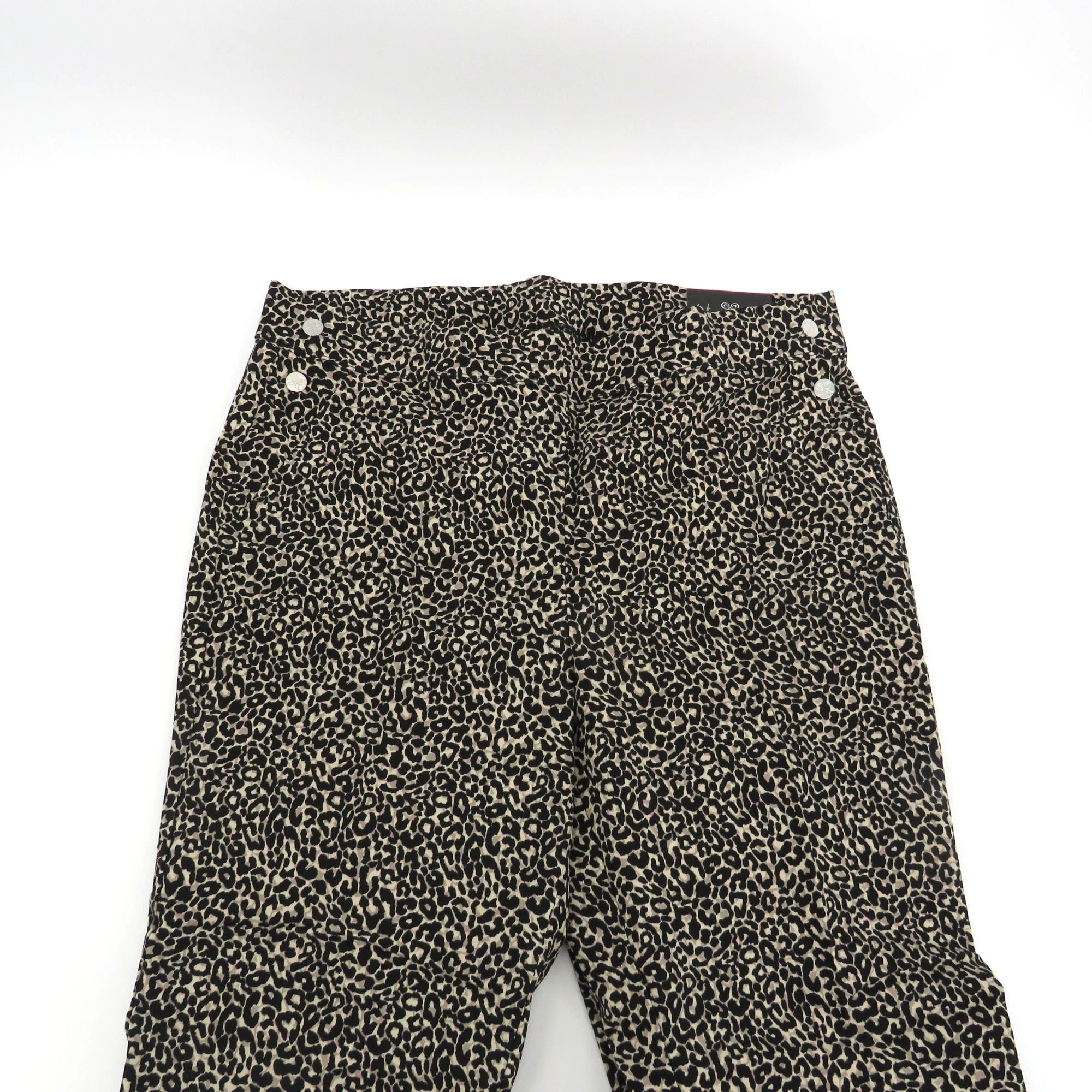 Other Rafaella Womens Leopard Print Capri Pants Size 12 Comfort Fi Size 34" / US 12 / IT 48 - 5 Thumbnail