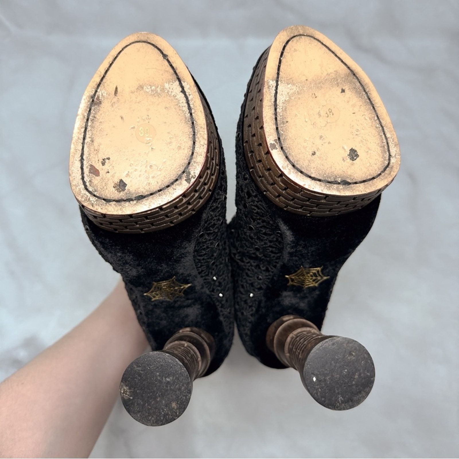 Charlotte Olympia Charlotte Olympia Damsel Castle Tower Crochet Platform Boots Size US 8 / IT 38 - 11 Thumbnail